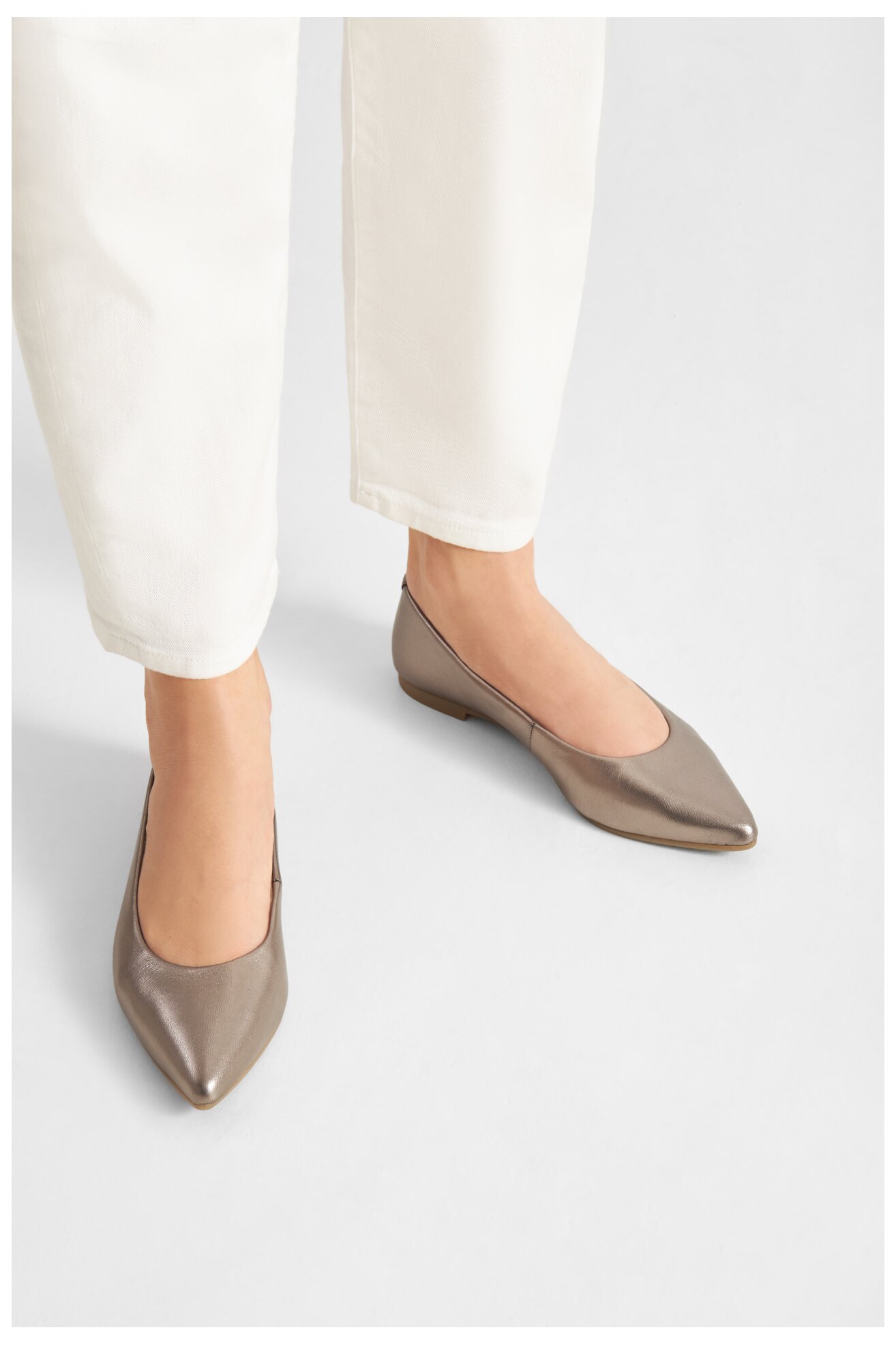 Baleriny Lasocki RST-ROSE-03 Stare srebro