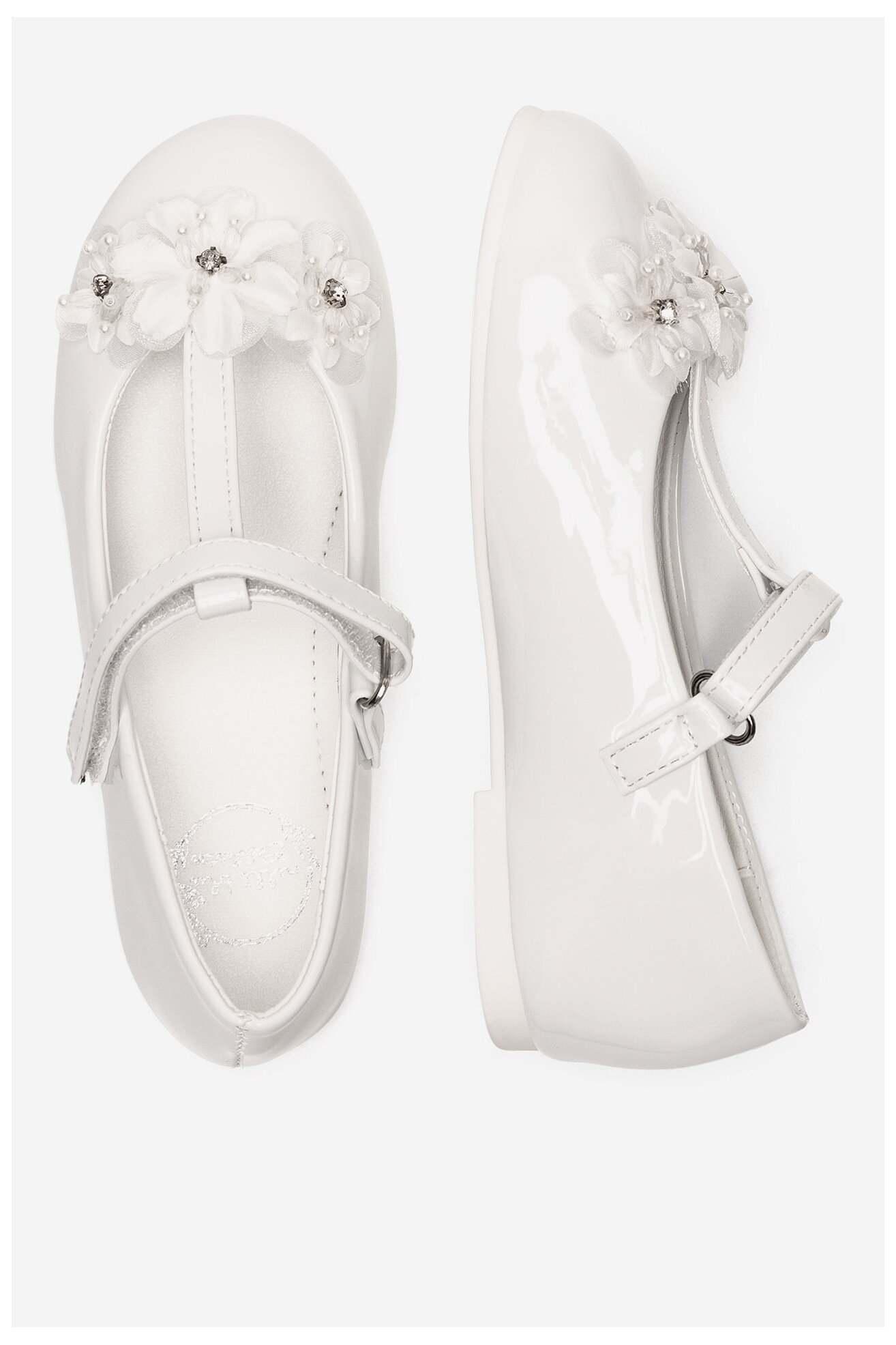 Baleriny Nelli Blu CM240417-7 Biały