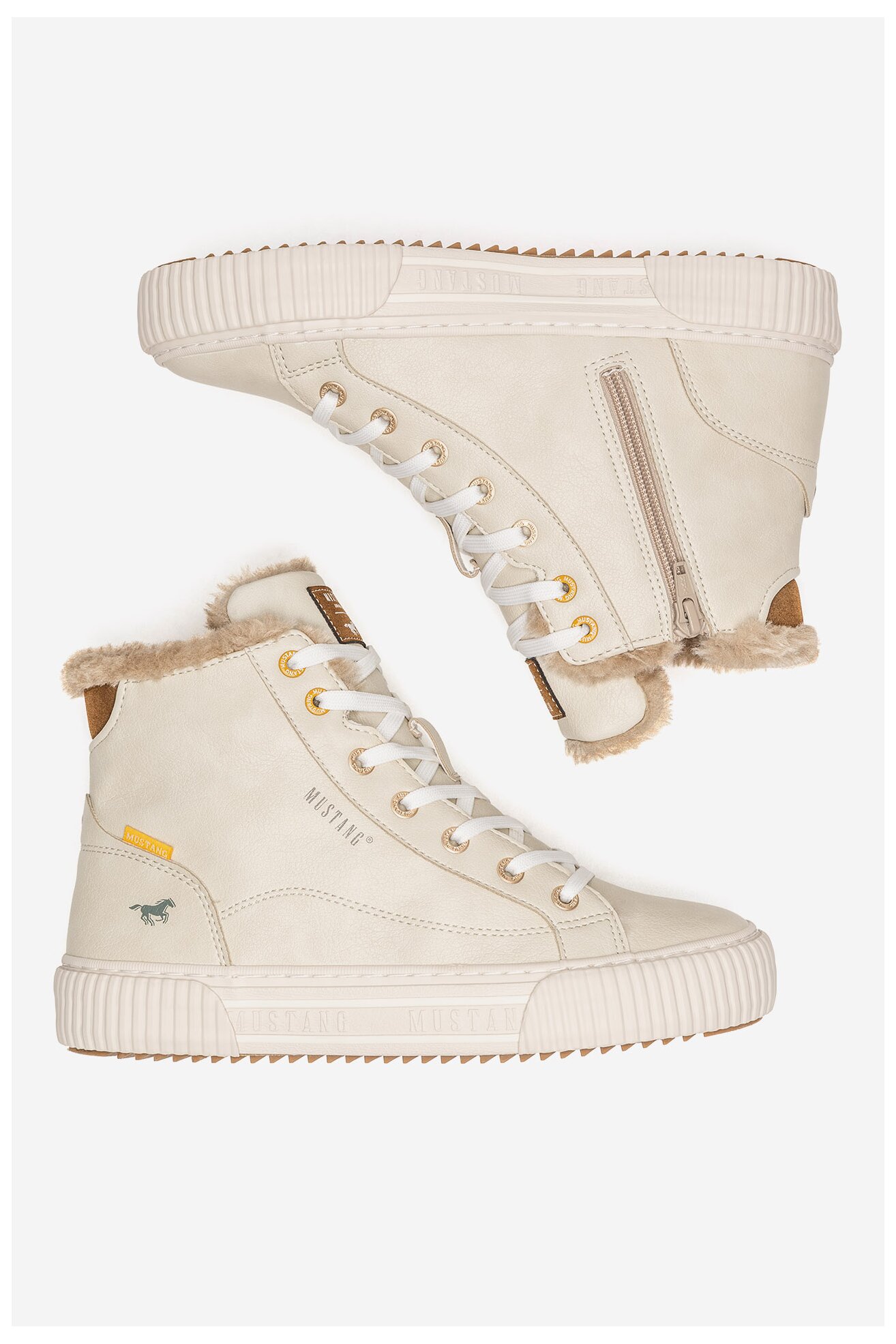 Trzewiki Mustang 1442-601 Biały