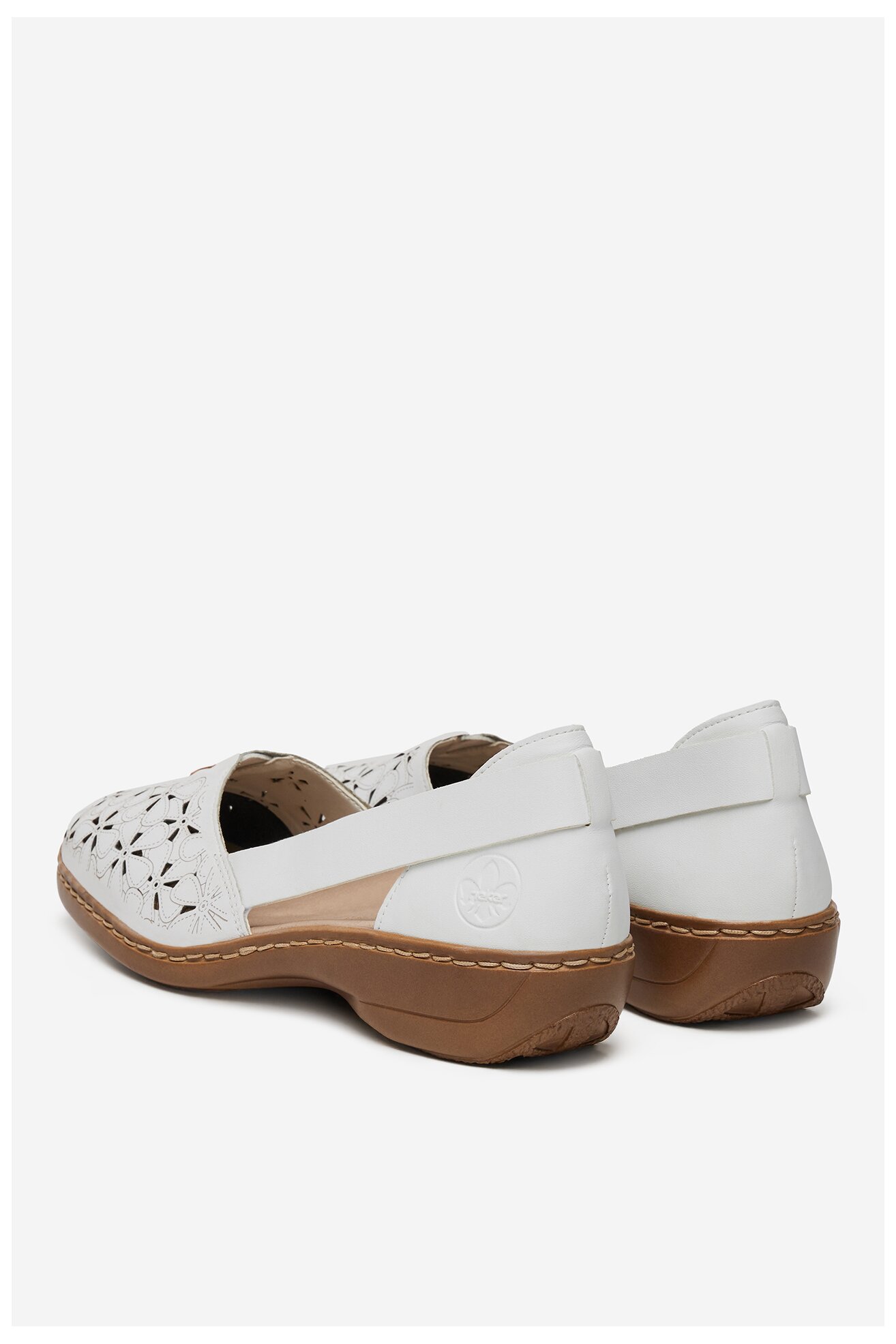 Baleriny Rieker 41356-80 Biały