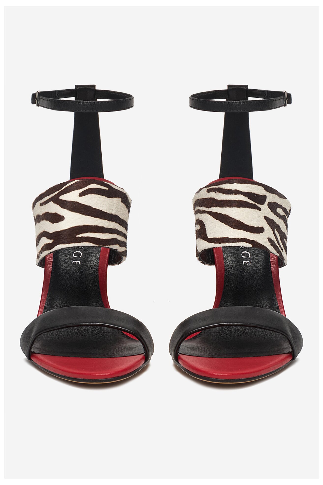 Sandały EVA MINGE EO-NADIA-LT2035-2-2 Czerwony