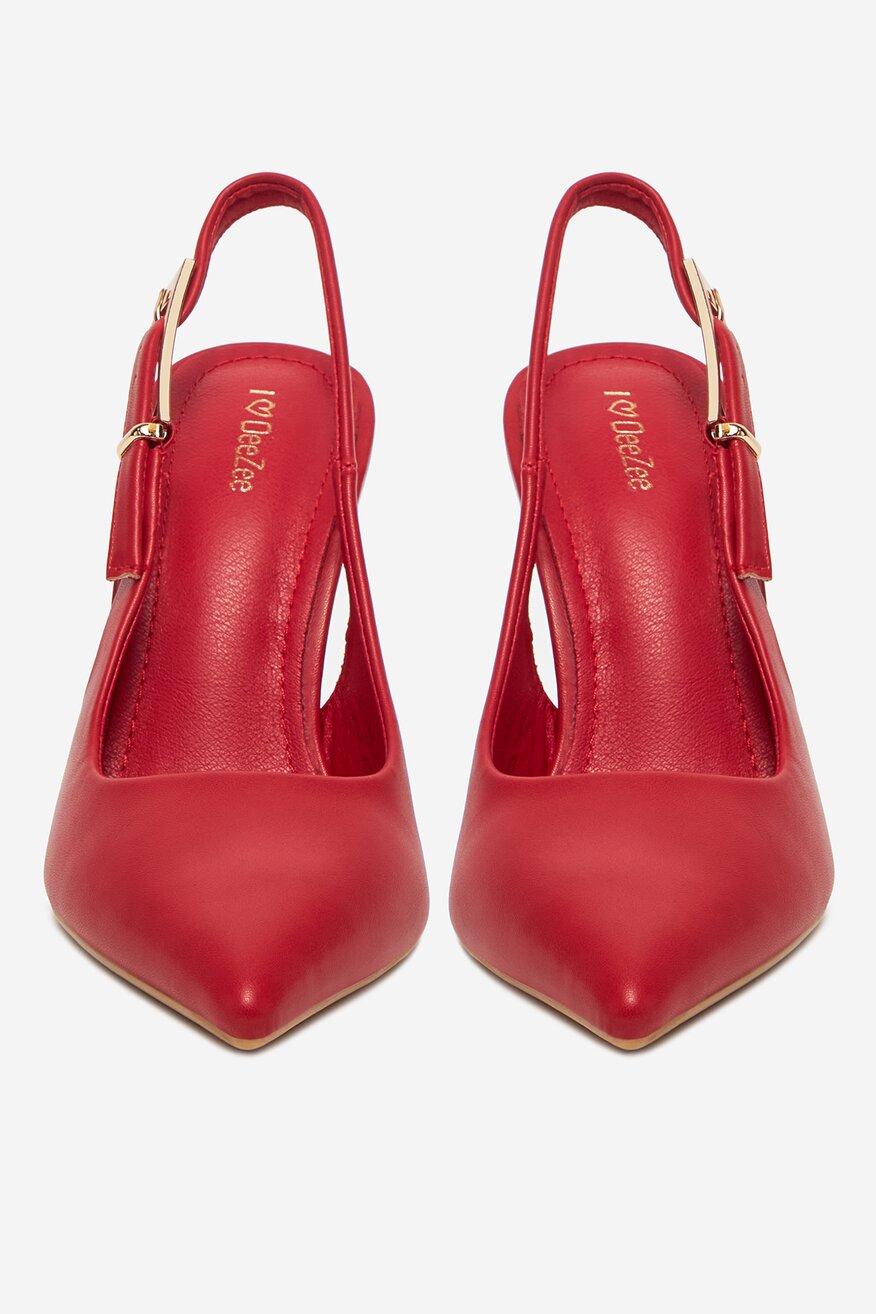 Pantofi cu toc DeeZee ROŞU - 5906751154755