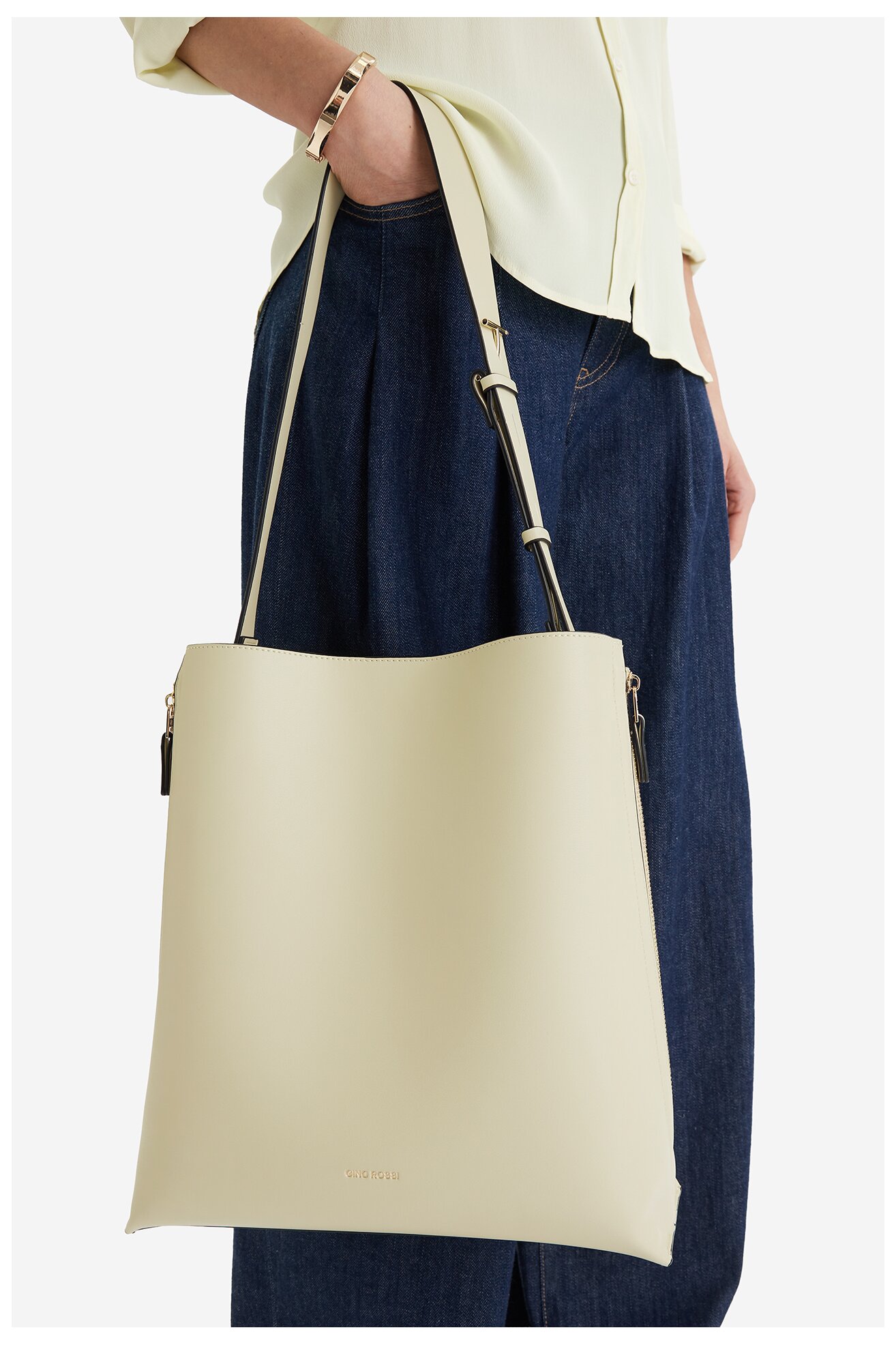 Сумка З Ремінцем Gino Rossi EO-WEN-3 СВІТЛО-ЖОВТИЙ