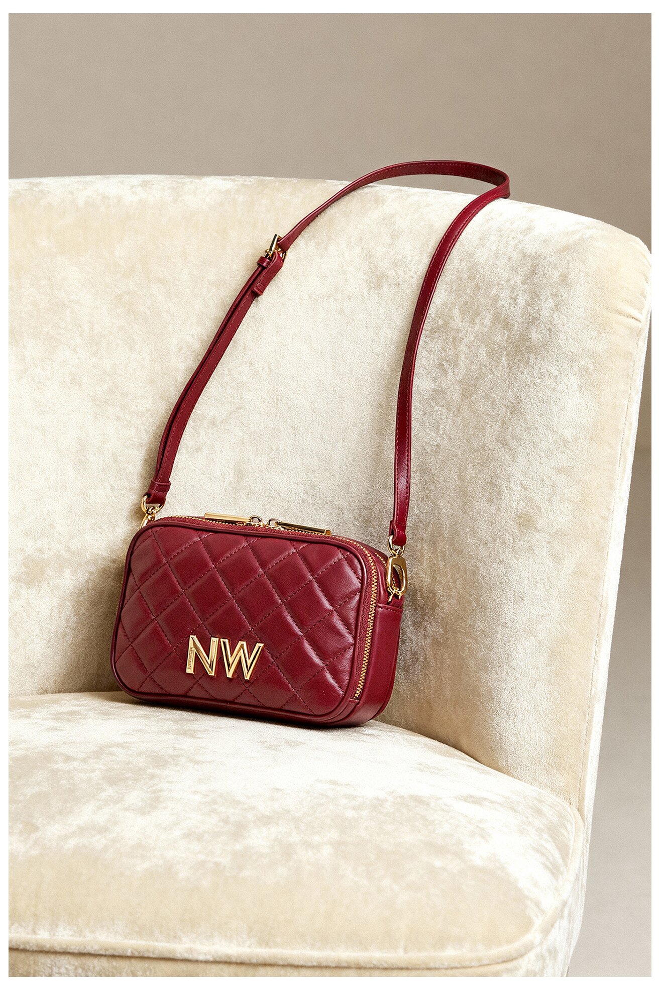 Kézitáska NINE WEST CEO-GREENWICH-GLAM-LX7669 BORDÓ