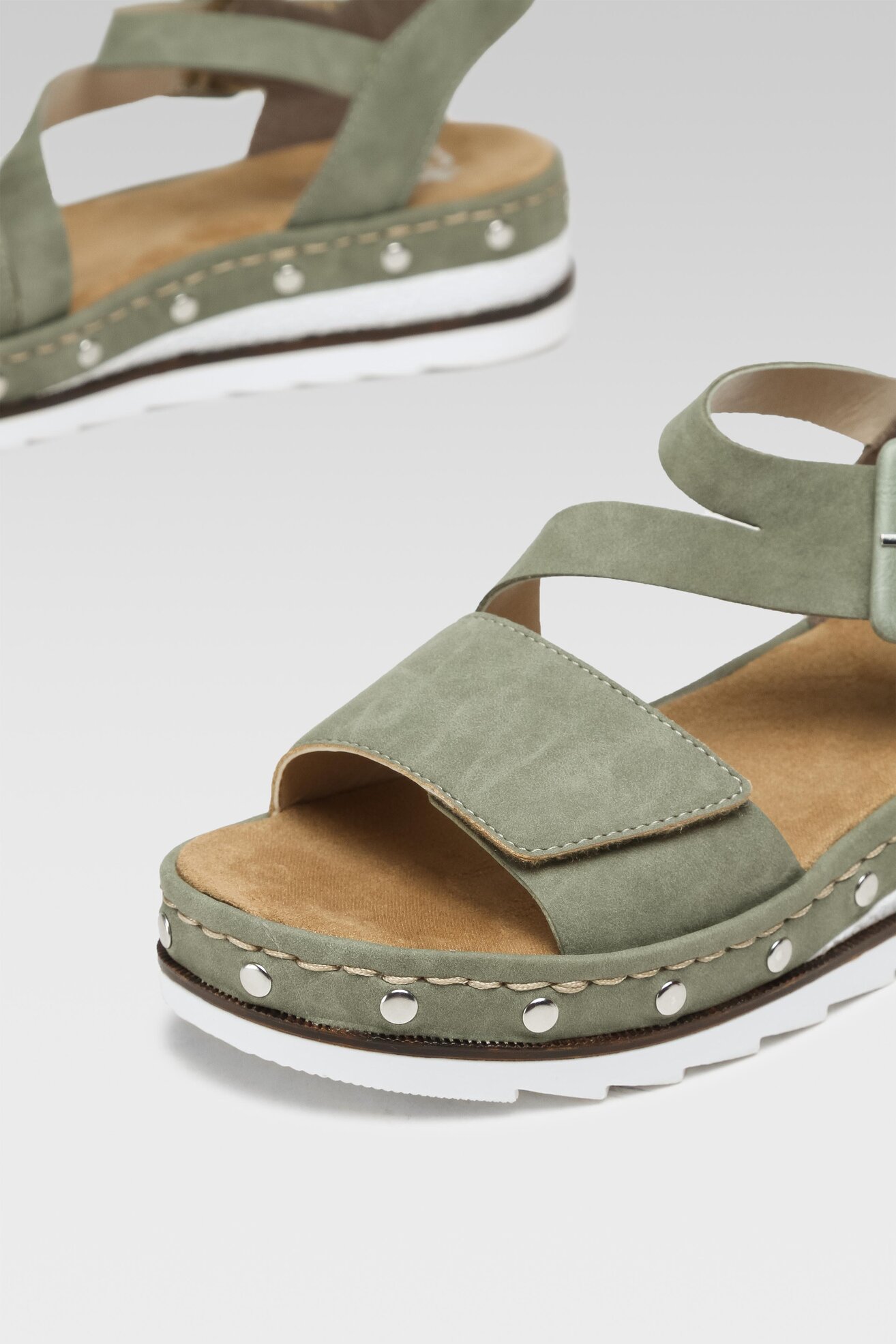 Sandały Rieker V7964-52 Zielony