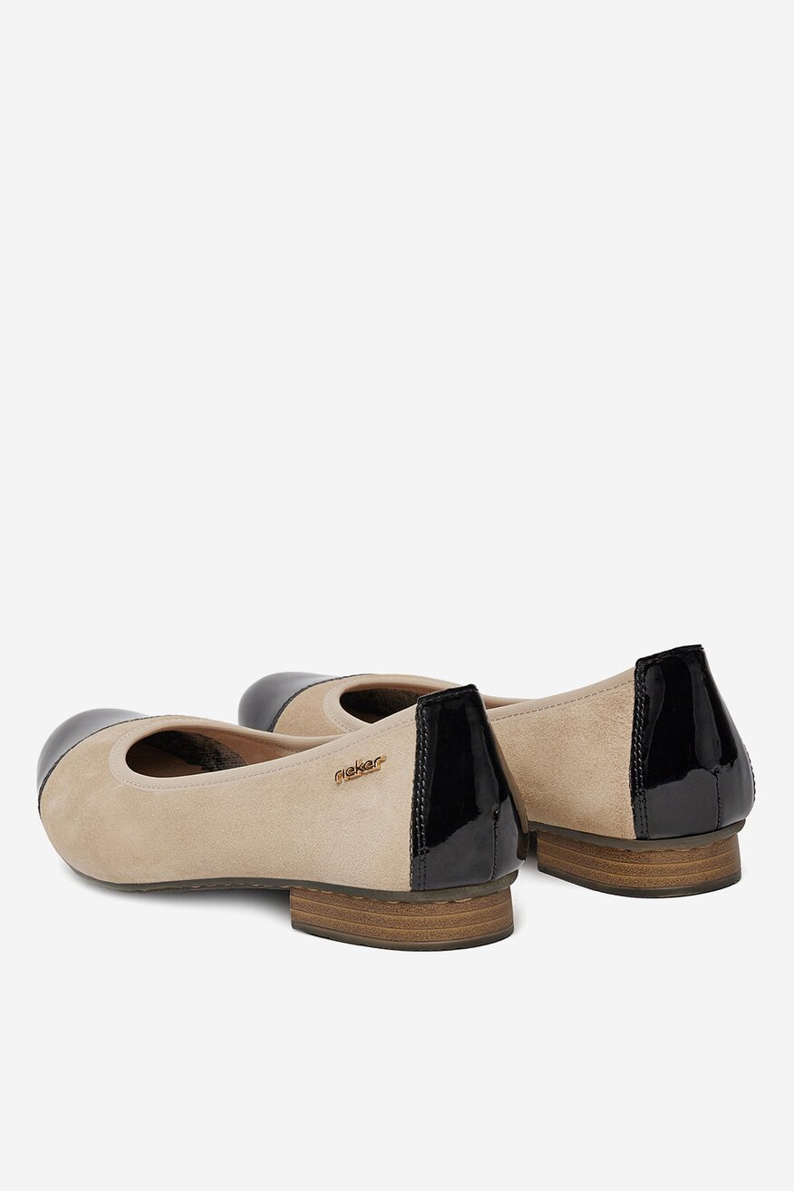 
                Rieker - Baleriny zamszowe - 2230074044374