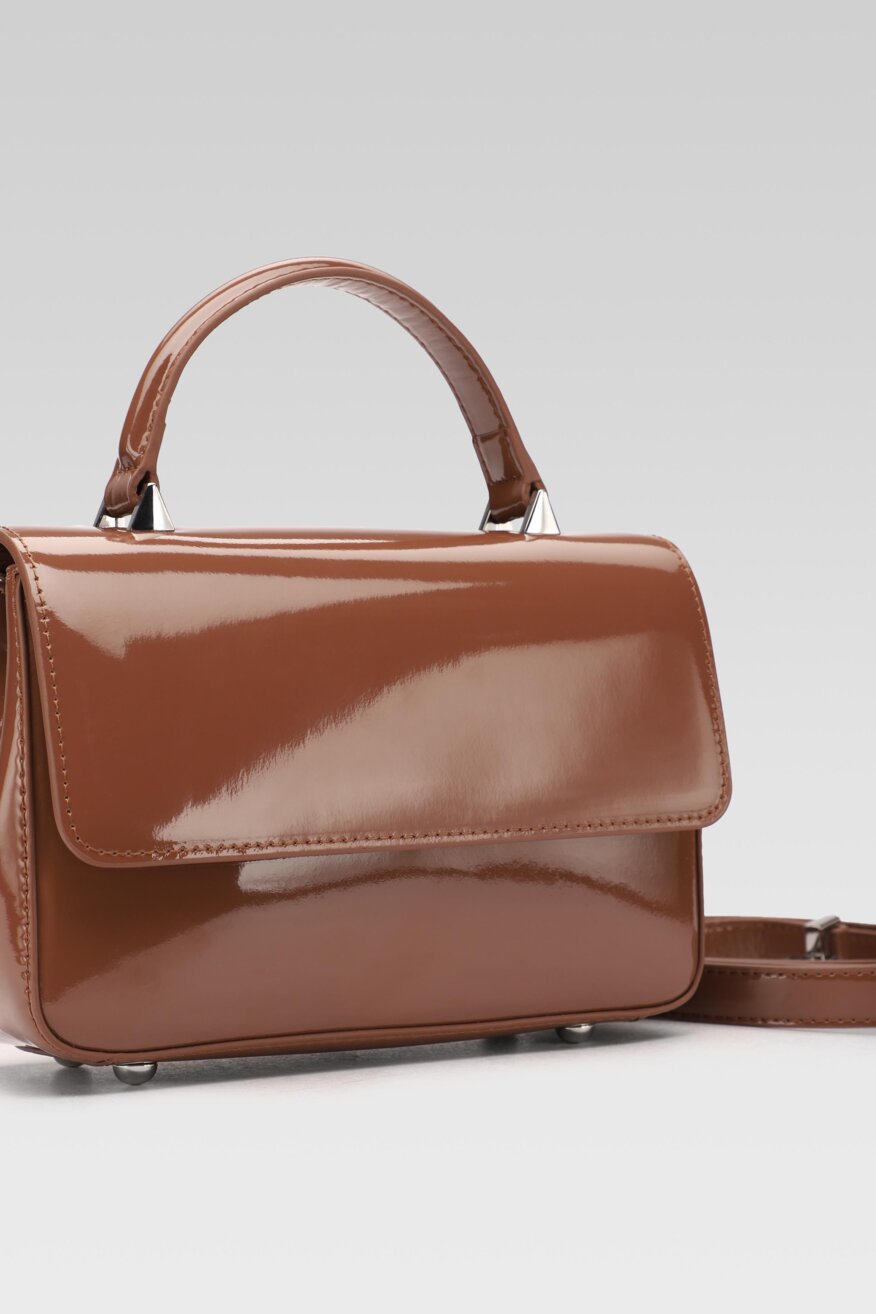 
                Gino Rossi - Torebka skórzana brązowa - 5903698361345