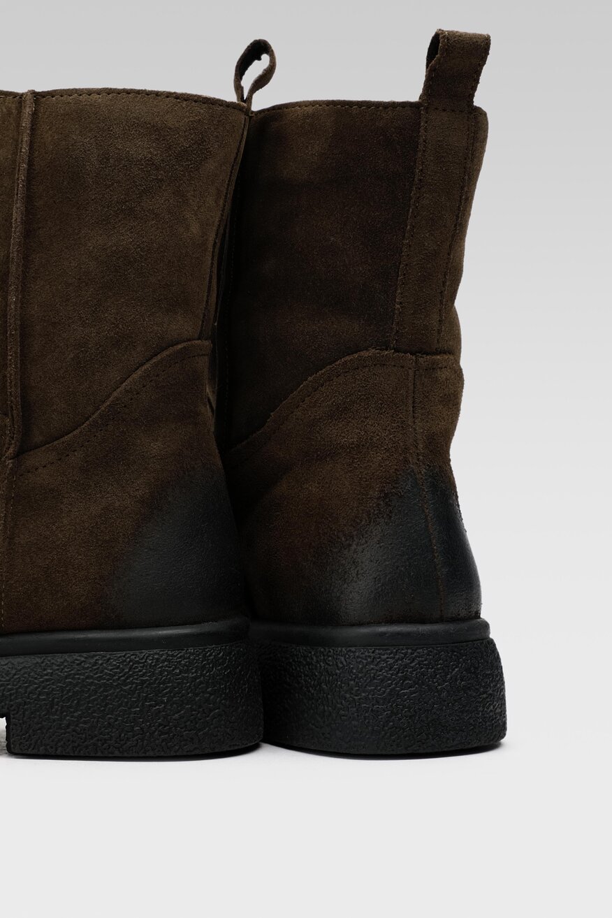 
                Lasocki - Skórzane botki zielone - 5904862262178