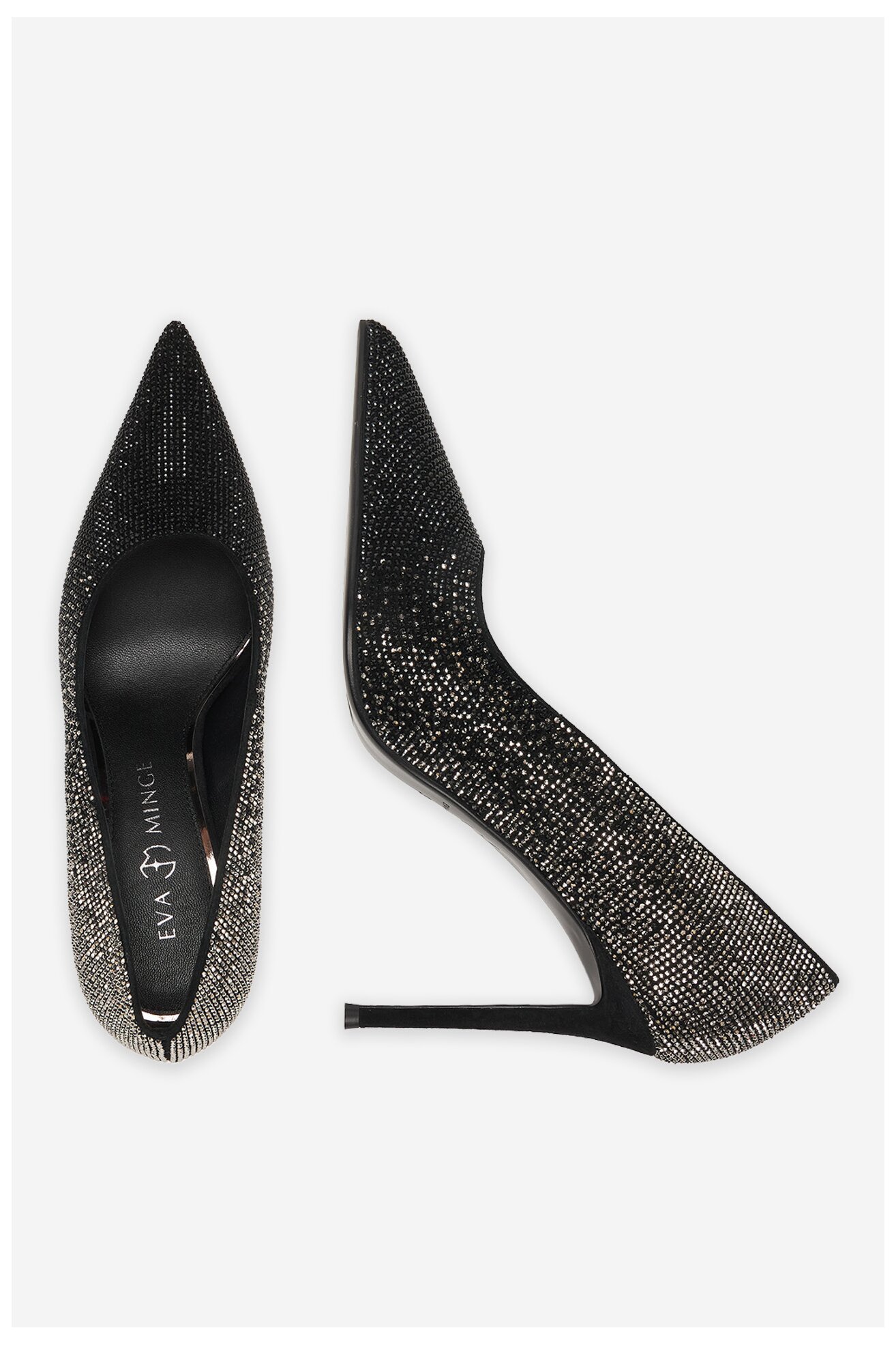 Czółenka EVA MINGE EO-LUISA-LT9058-8 Czarny