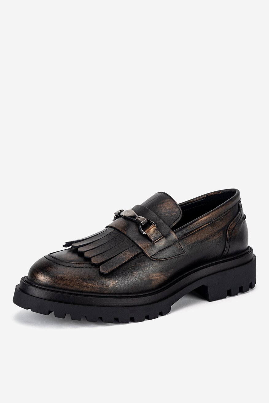 Gino Rossi - Loafersy skórzane - 5905588818137