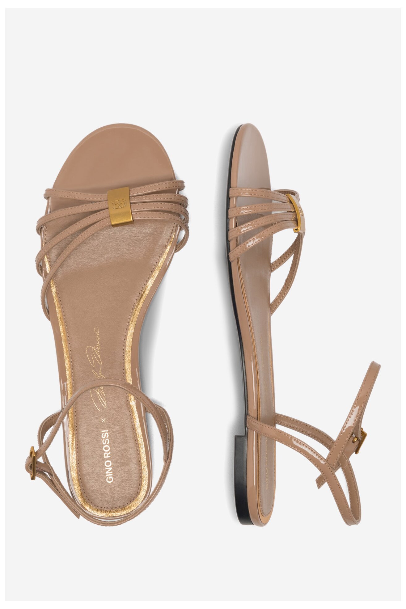 Sandały Gino Rossi ROSE-SLT569P-19 Beżowy