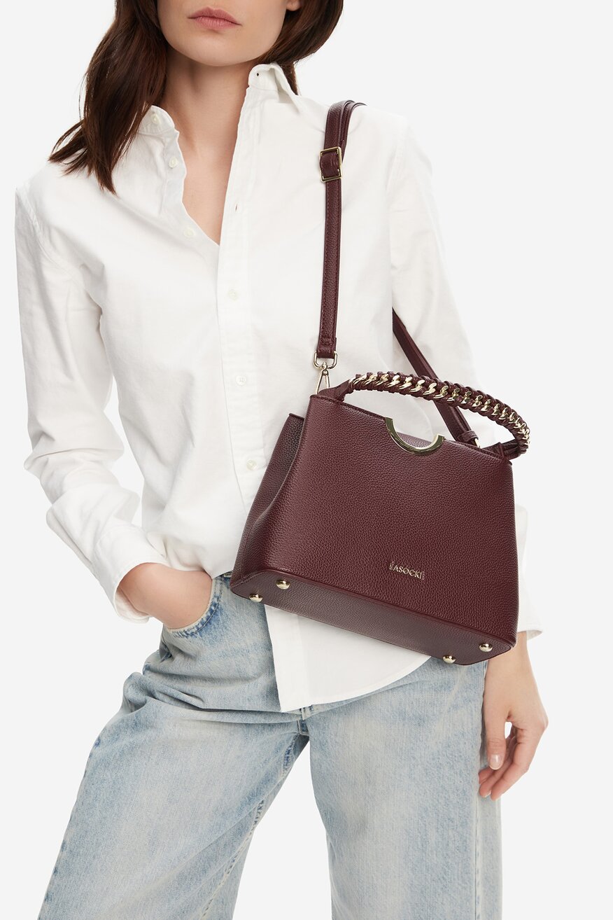 Kézitáska Lasocki BORDÓ - 5906751241394