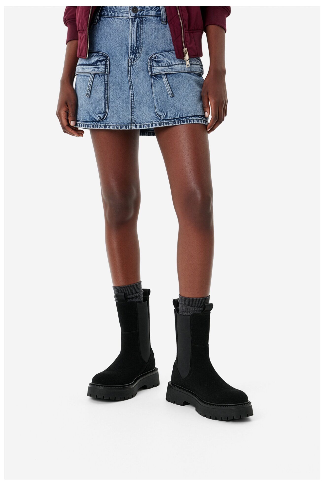 Bokacsizma G-STAR RAW EO-YASEMIN-70861S FEKETE