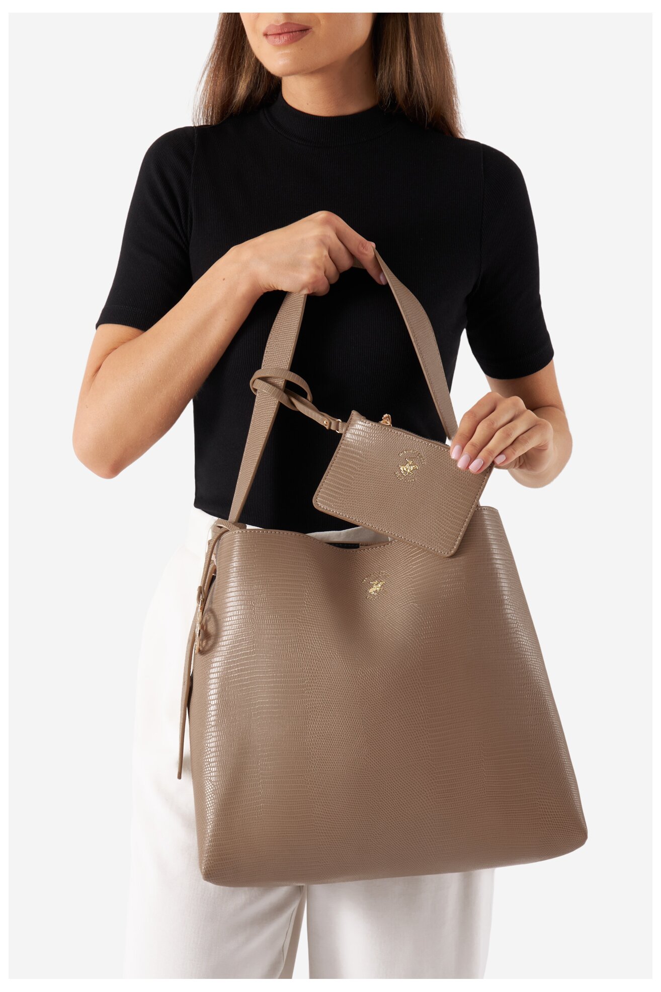 Дамска чанта Beverly Hills Polo Club BHPC-W-05-A23 БЕЖОВ