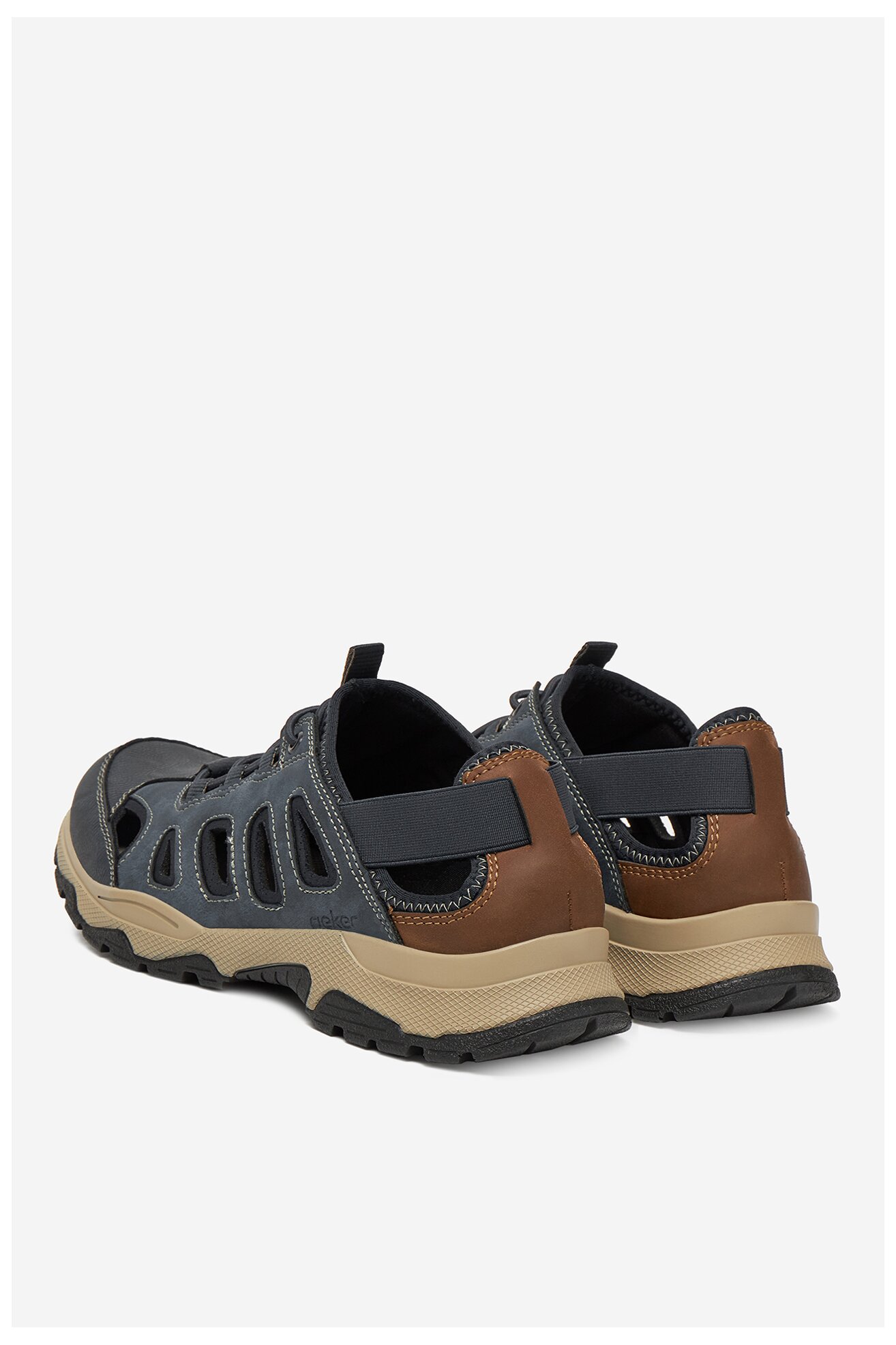 Polobotka Rieker B8366-14 TMAVĚ MODRÁ