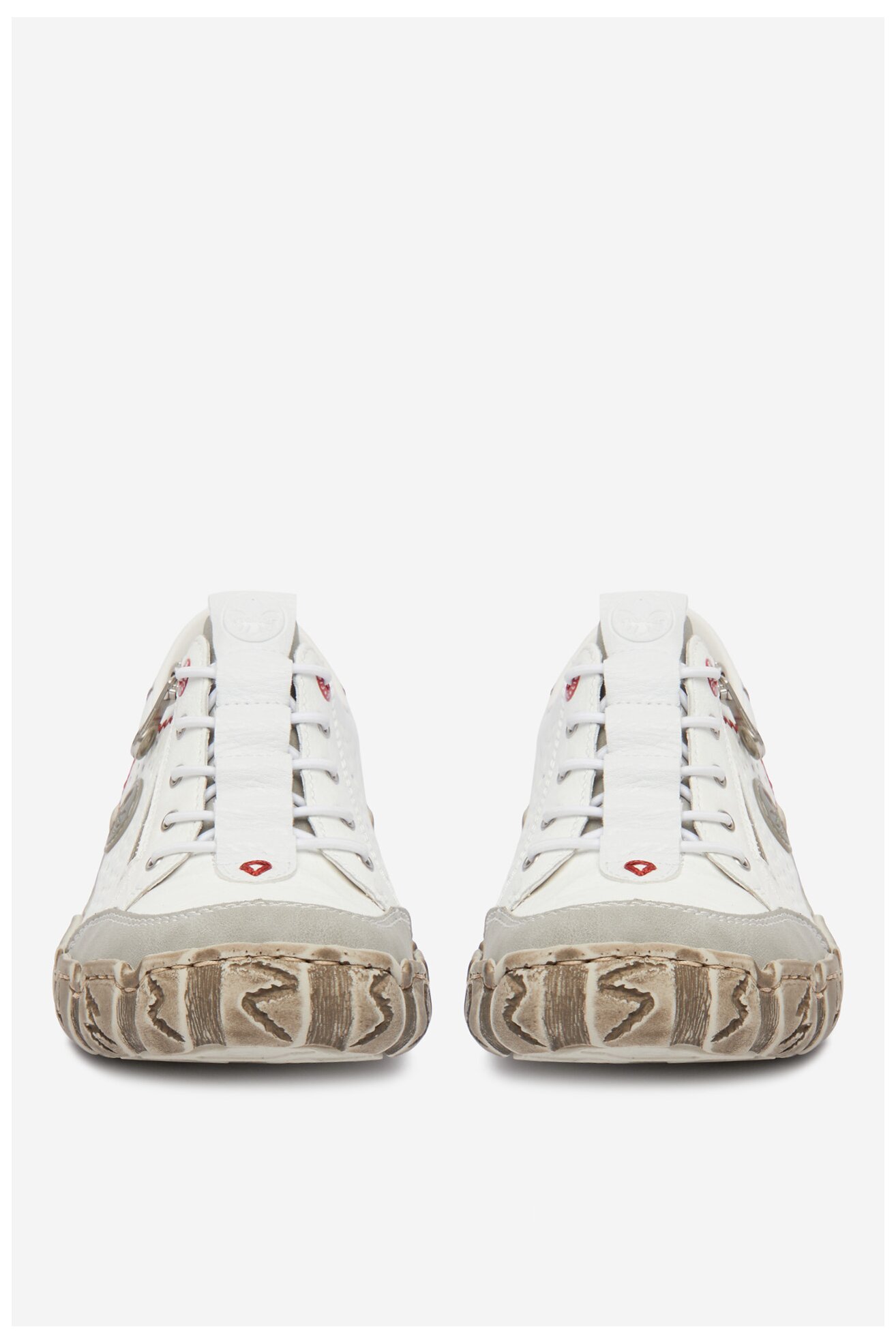 Półbuty Rieker CEO-L0355-80 Biały