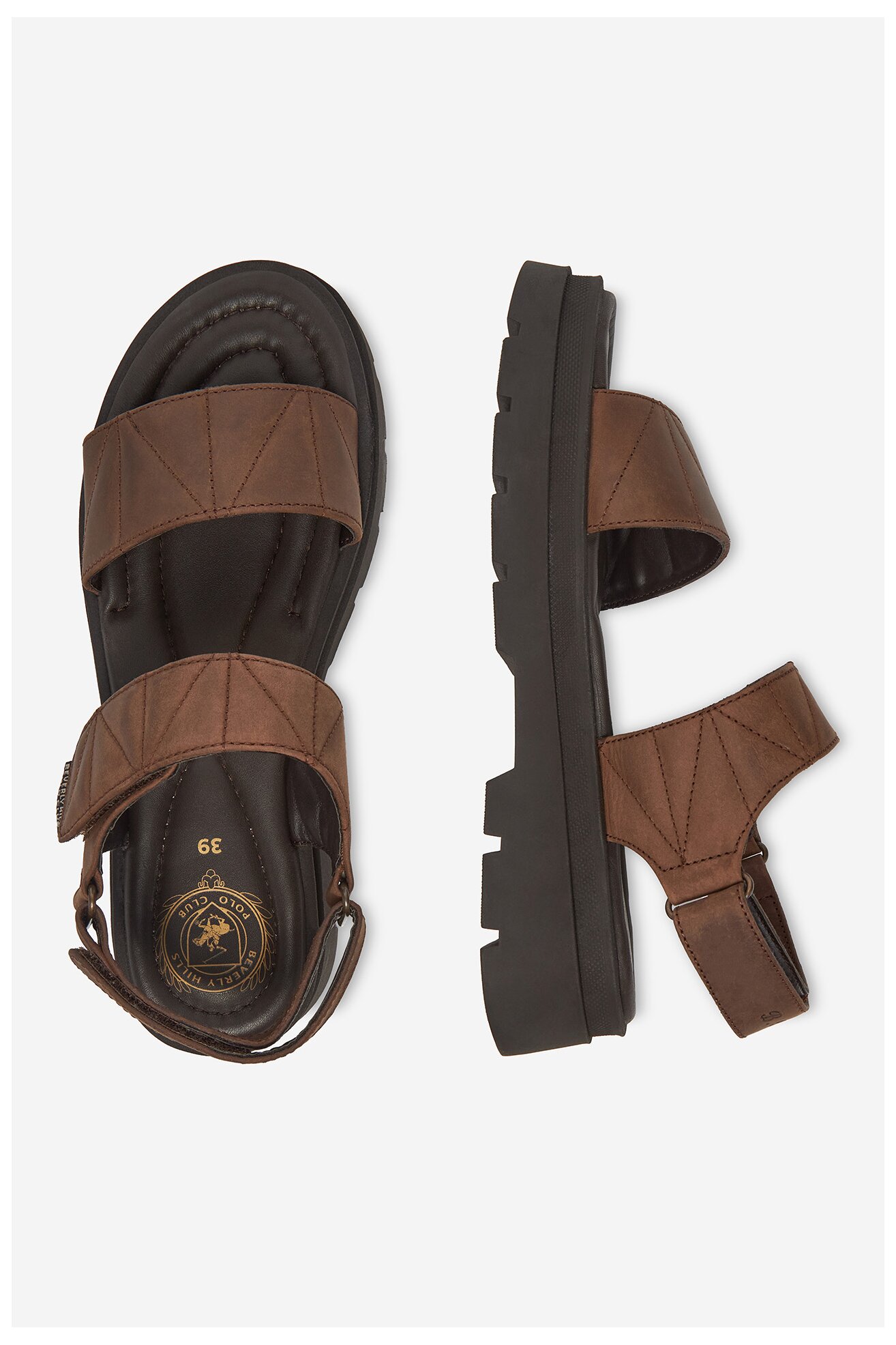 Sandały Beverly Hills Polo Club WI34-HARPER-01 Brązowy