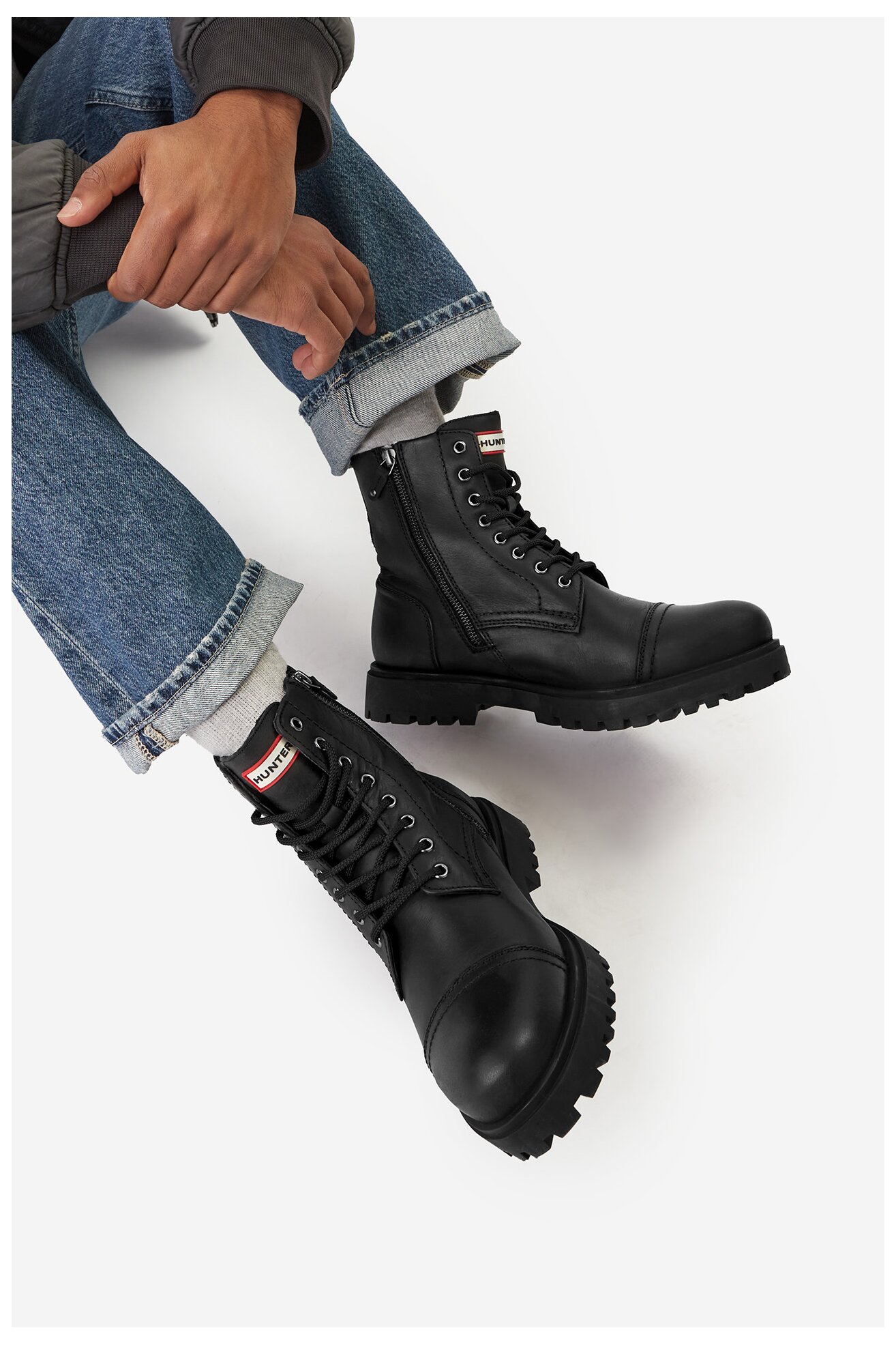 Duboke cipele HUNTER CHESTER-01 MI08 CRNA