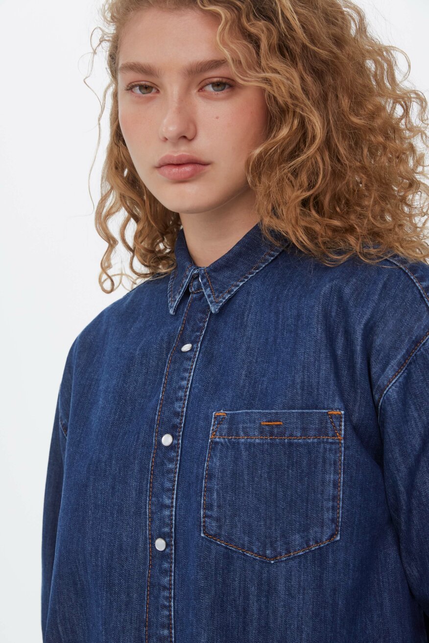 
                Americanos - Koszula jeansowa granatowa - 2230021009951