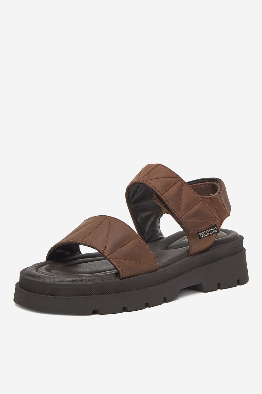 Beverly Hills Polo Club - Sandały skórzane - 5906751106563
