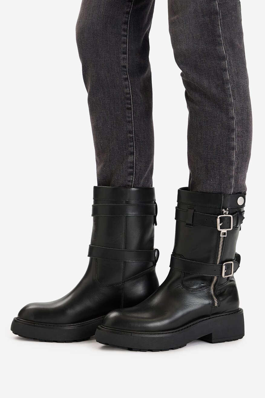 
                Badura - Botki skórzane - 5906751418956