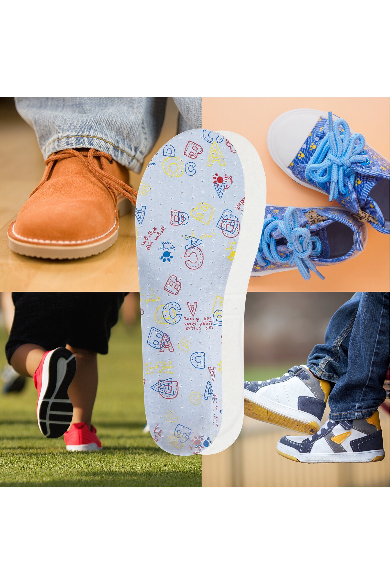 Стелки Coccine COCCINE SPORT KIDS WKŁADKA NR 24-25, COCCINE SPORT KIDS WKŁADKA NR 30-31AZ niebieski jasny СВЕТЛОСИН