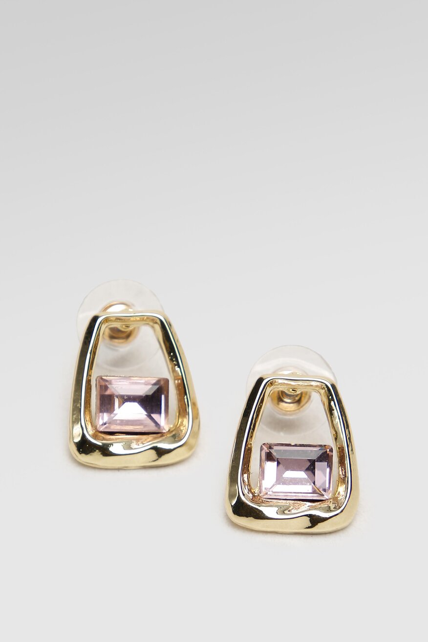 ACCCESSORIES - Zestaw 3 par kolczyków różowe - 5904248404703