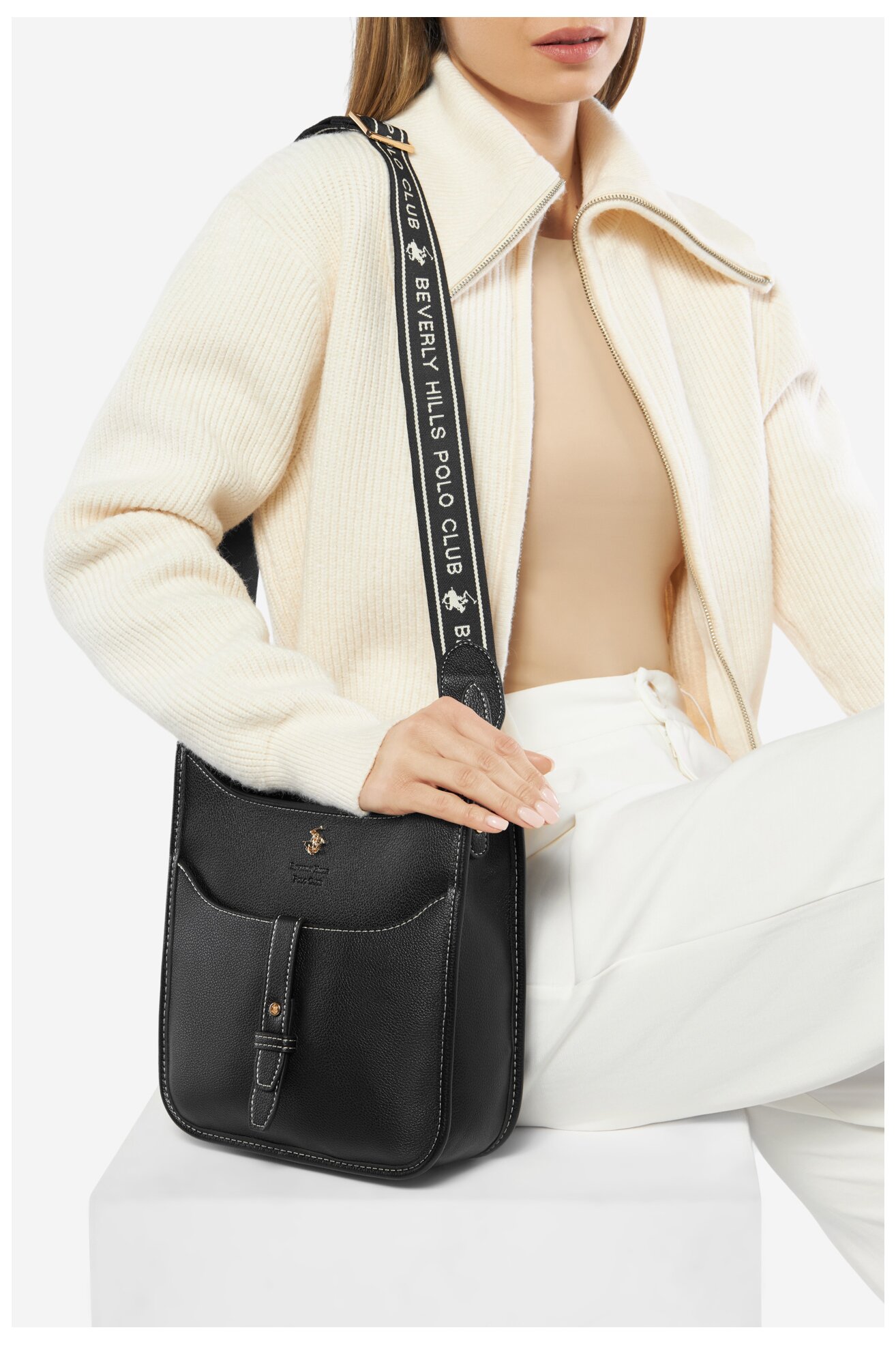 Kézitáska Beverly Hills Polo Club BHPC-C-016-07 FEKETE