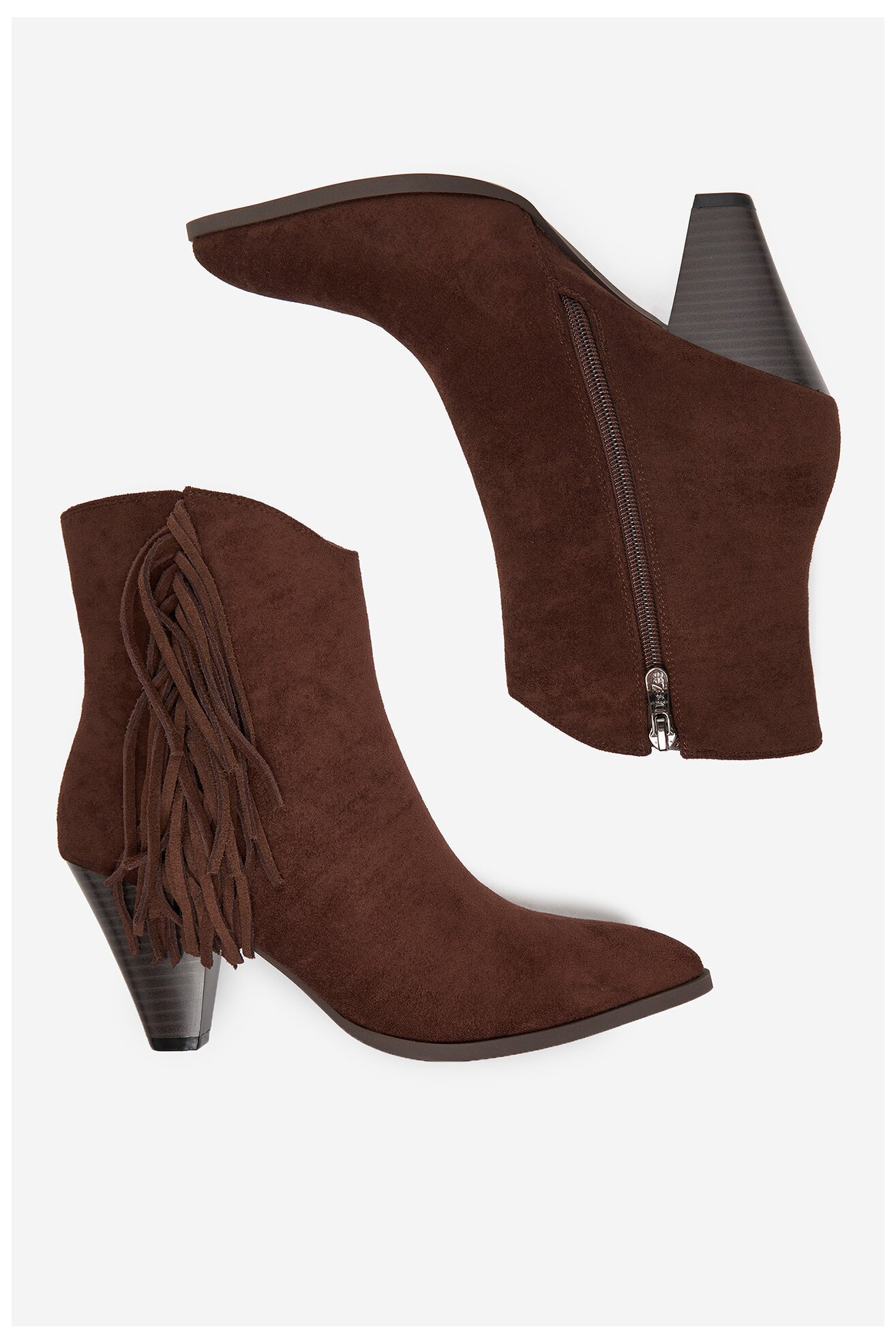 Kotníková obuv DeeZee CEO-R25AW09076 HNĚDÁ