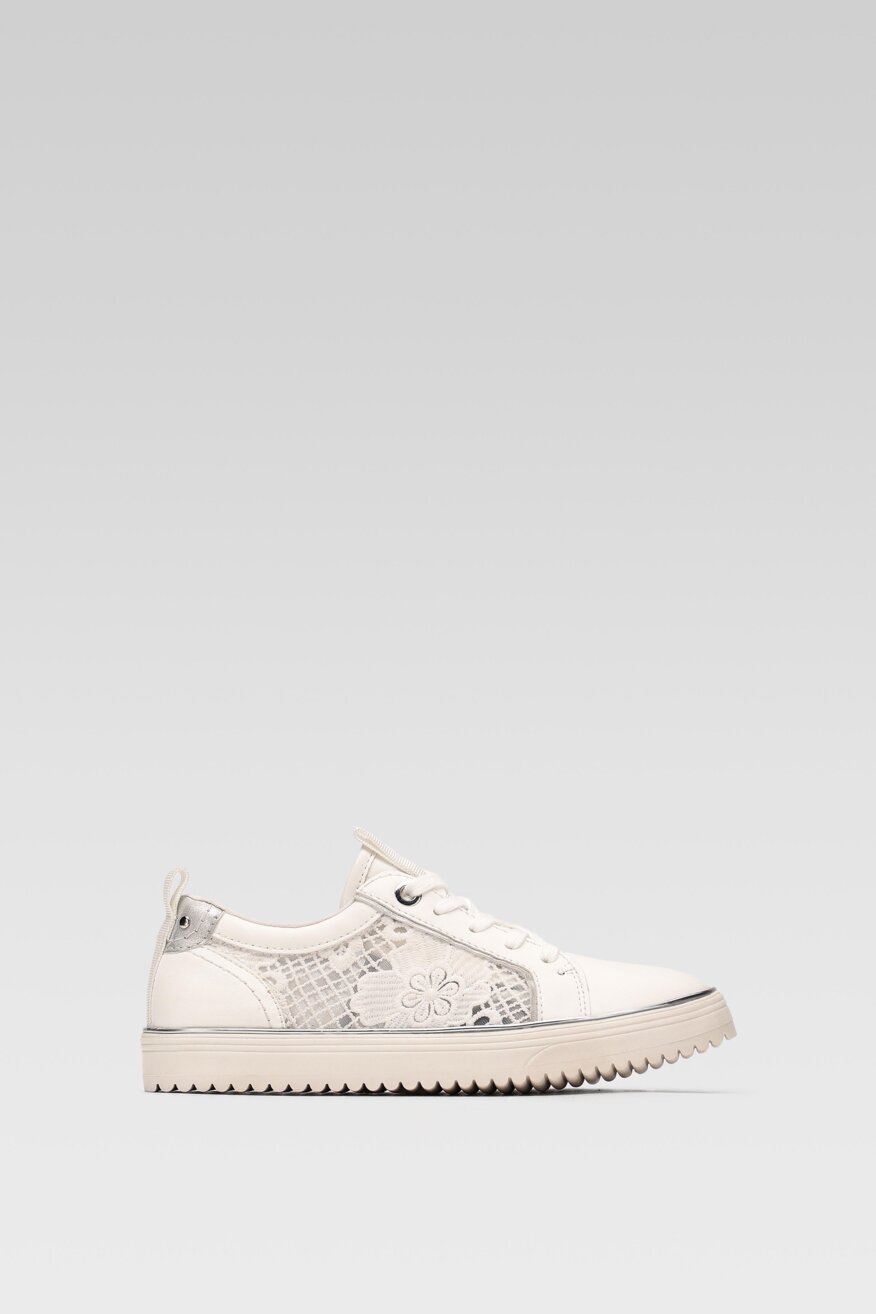 
                DeeZee - Półbuty pastelowe białe - 5903698437941