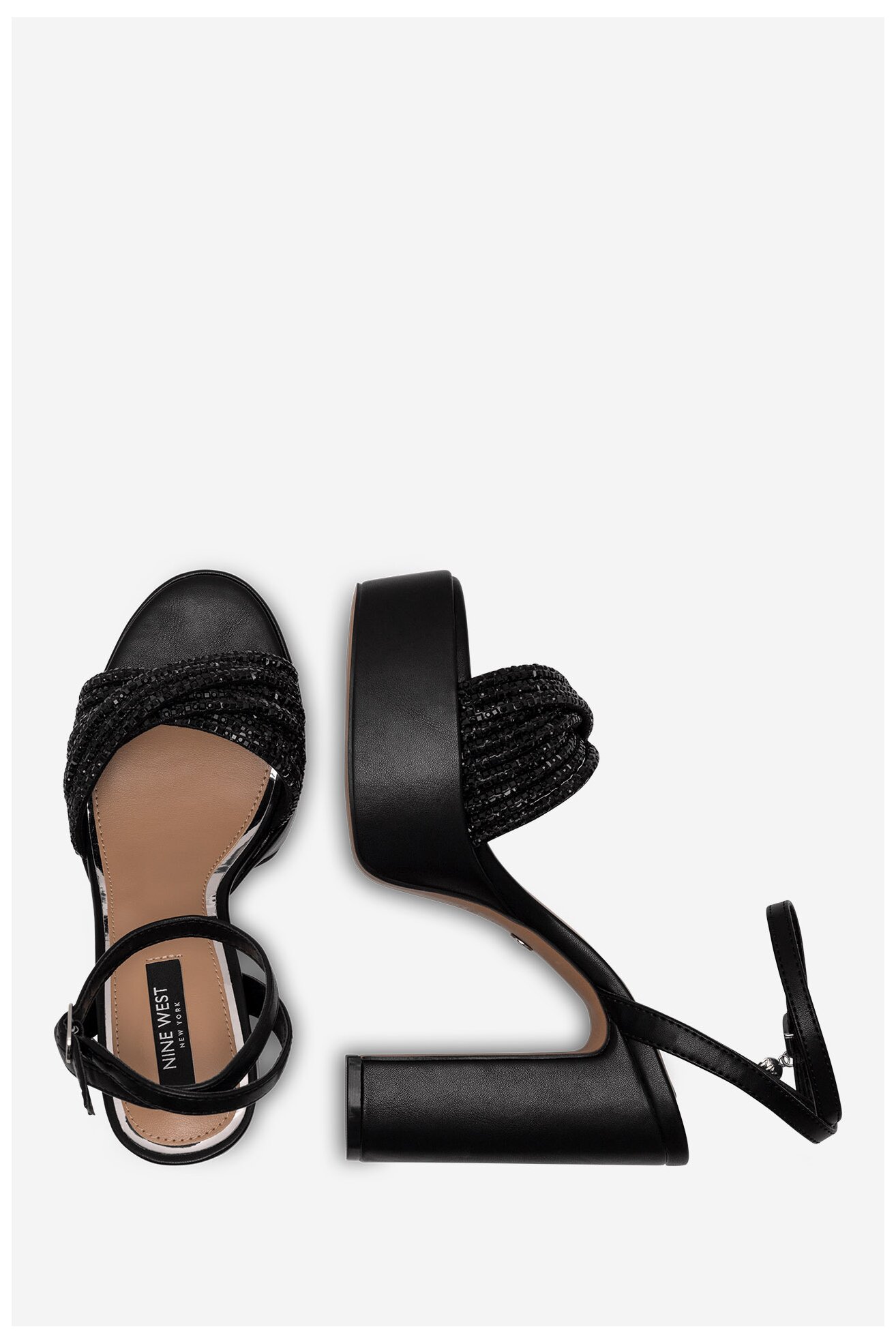 Szandál NINE WEST WFA2736-1 FEKETE