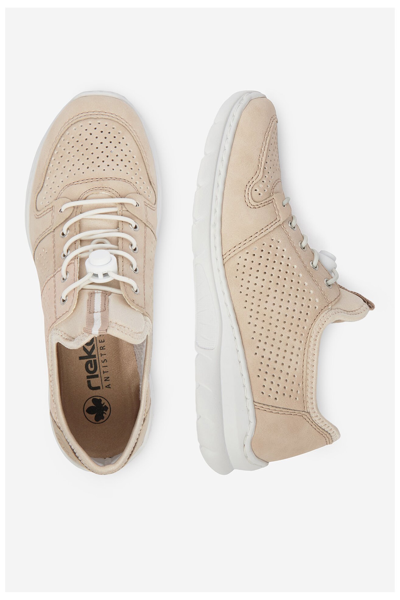 Półbuty Rieker CEO-L3254-62 Beżowy