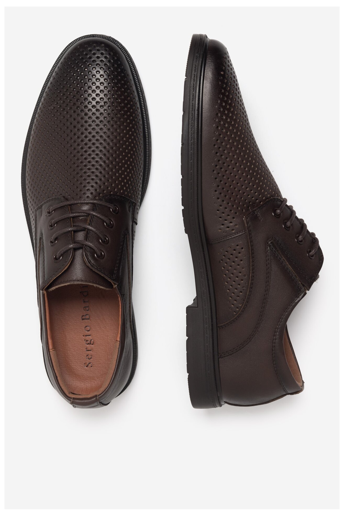 Półbuty Sergio Bardi MF1635-2 Brązowy