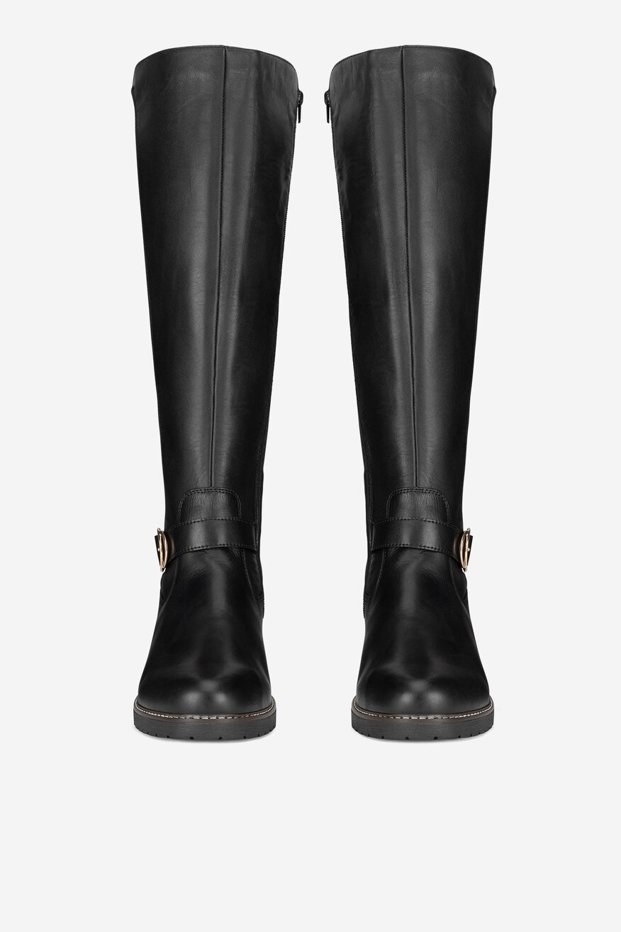 Remonte - Oficerki skórzane ocieplane - 2230068911583