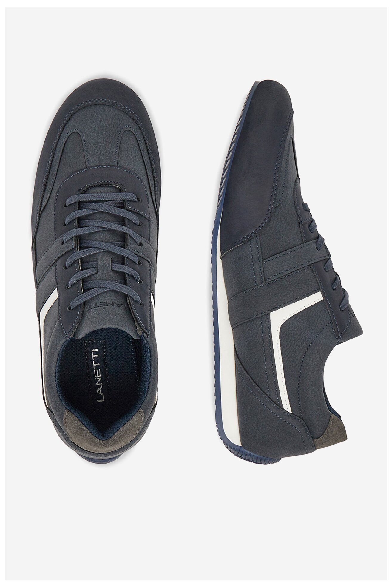 Półbuty Lanetti EMERALD-30 MBS Granatowy