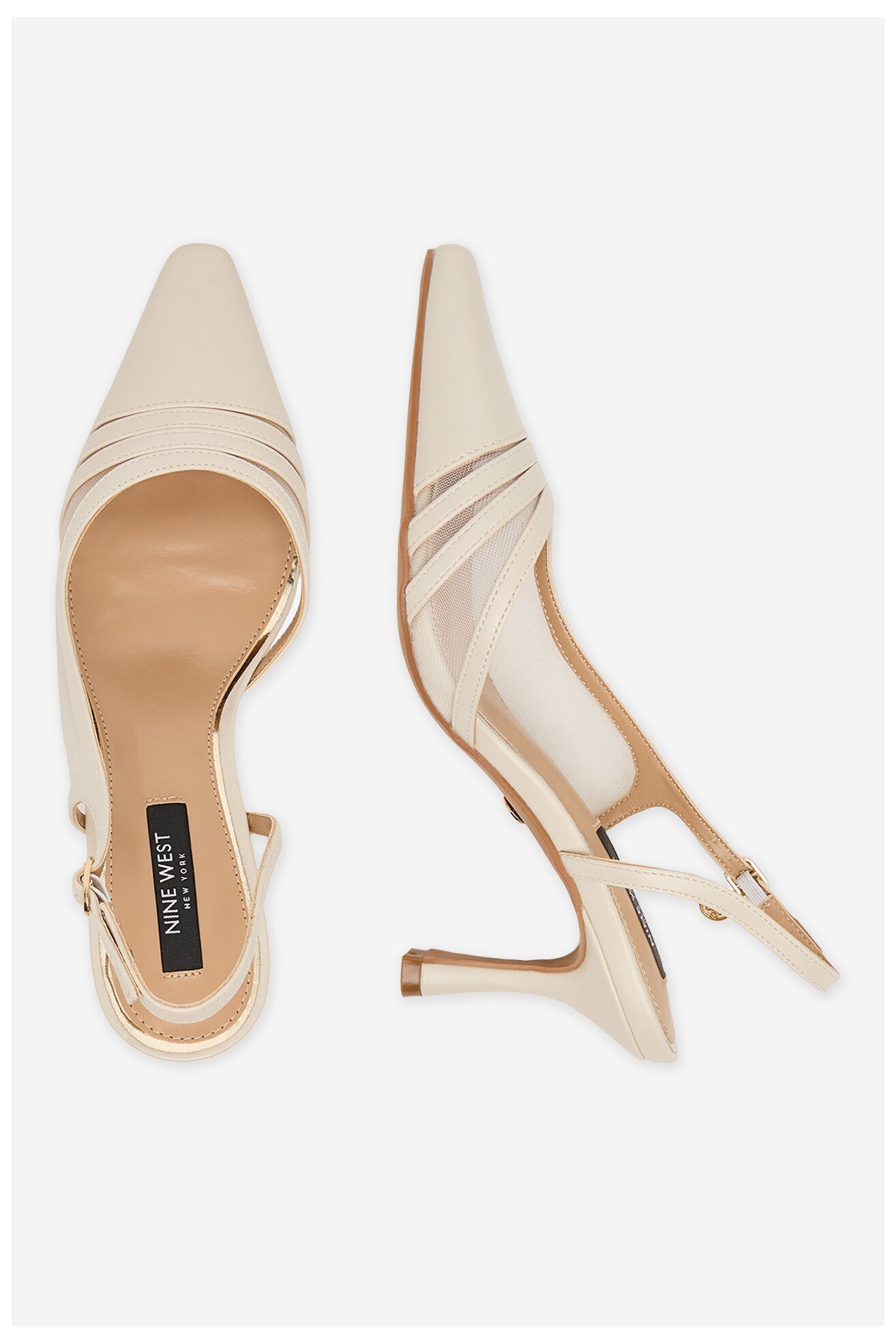 Cipele na štiklu NINE WEST CEO-CR422-D3005C KREM