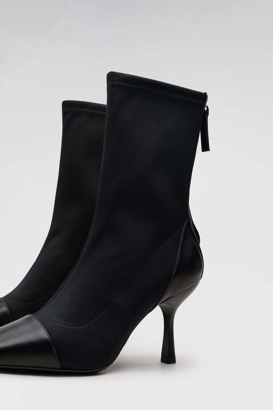 
                Gino Rossi - Botki czarne z suwakiem - 5904248297466