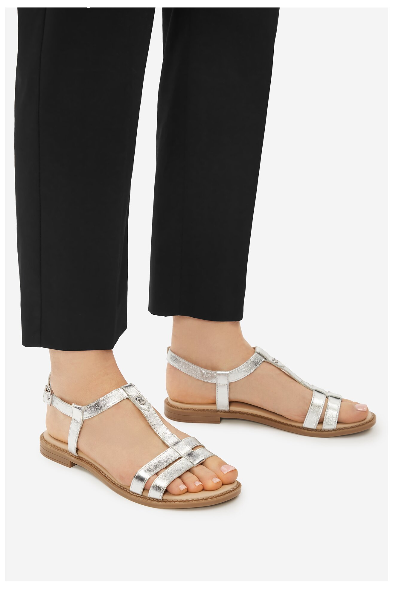 Sandały Lasocki EST-AFIONA-10 Srebrny