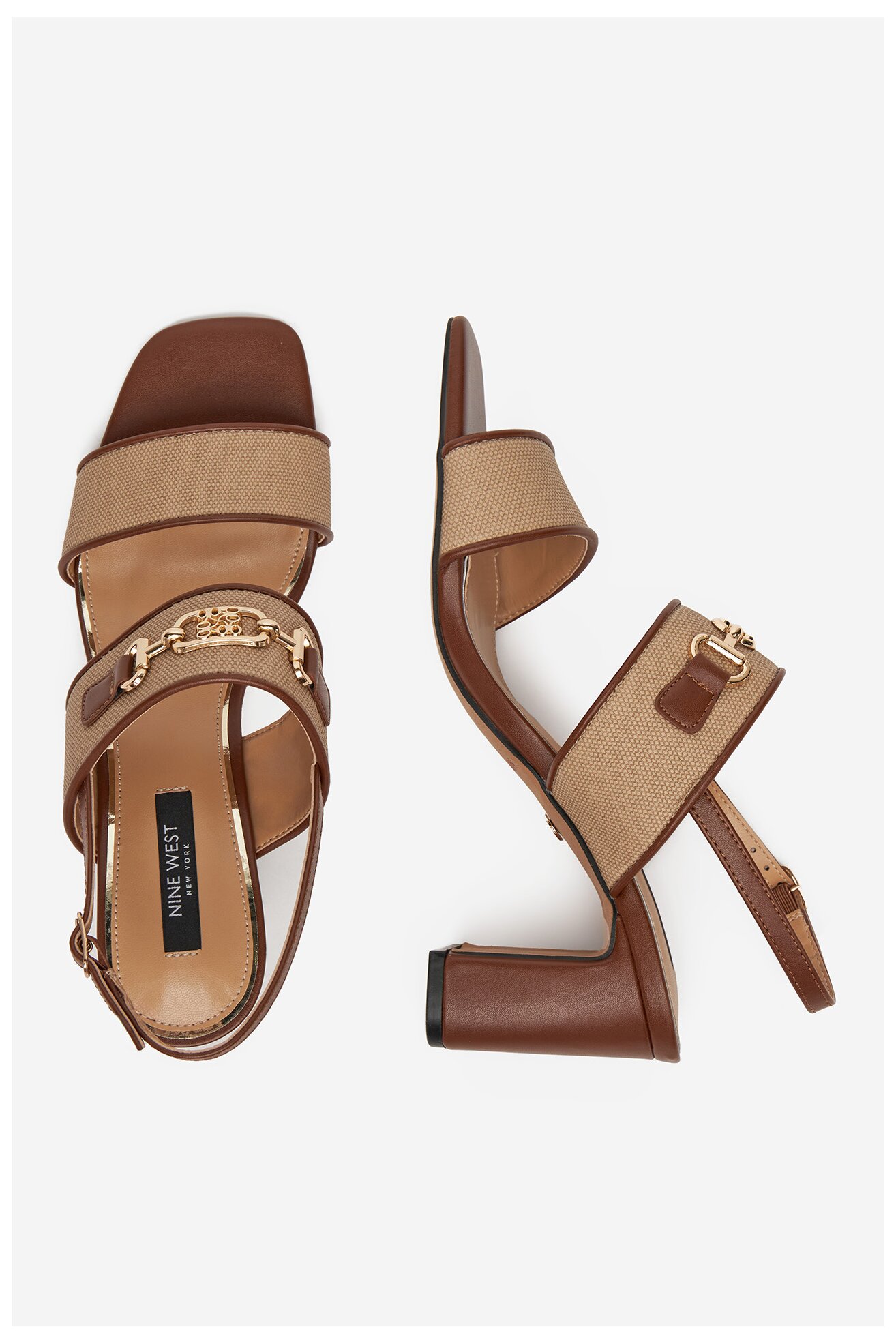 Sandały NINE WEST 2489-19 Camel