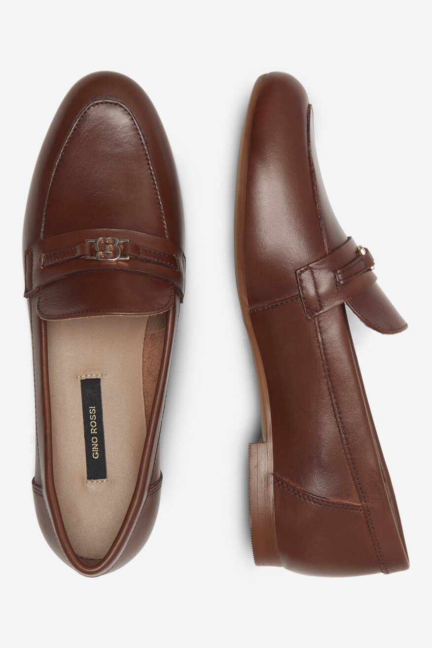 Mokaszin Gino Rossi CAMEL - 5905588410690