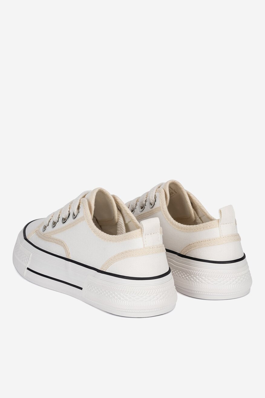 
                Pantofi pânză DeeZee ALB - 5905588793434