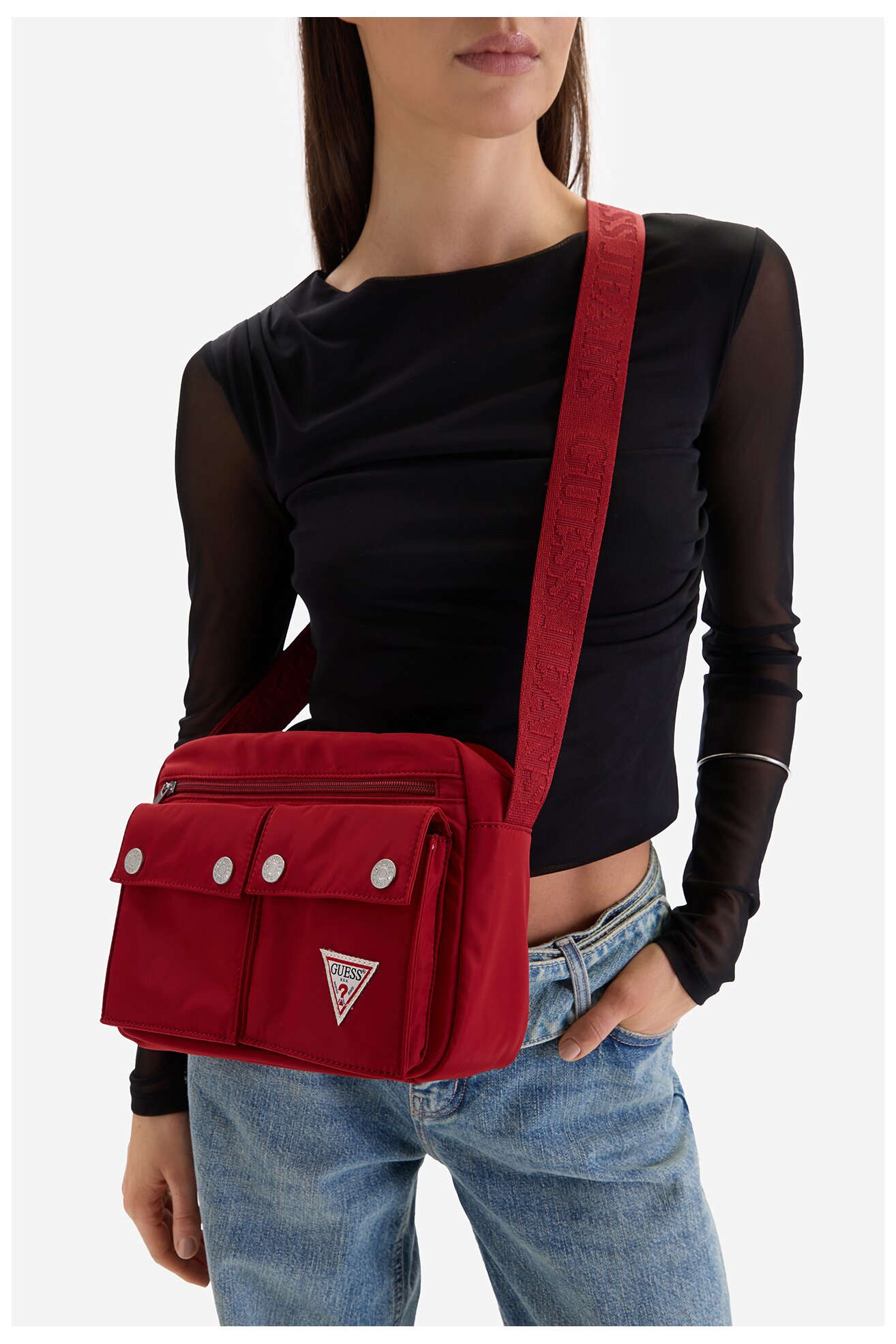 Torebka GUESS JEANS CWBEO-GUESS-XC-002-09 Czerwony