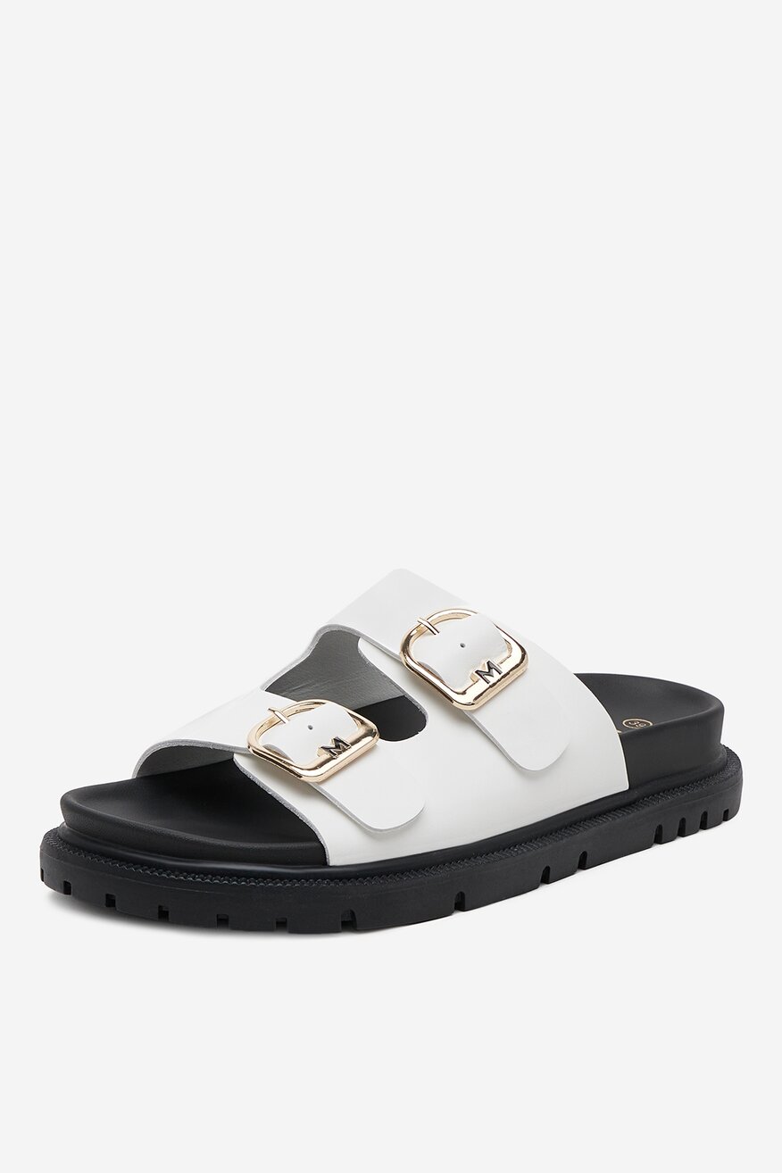 Mexx - Klapki skórzane - 5906751065259