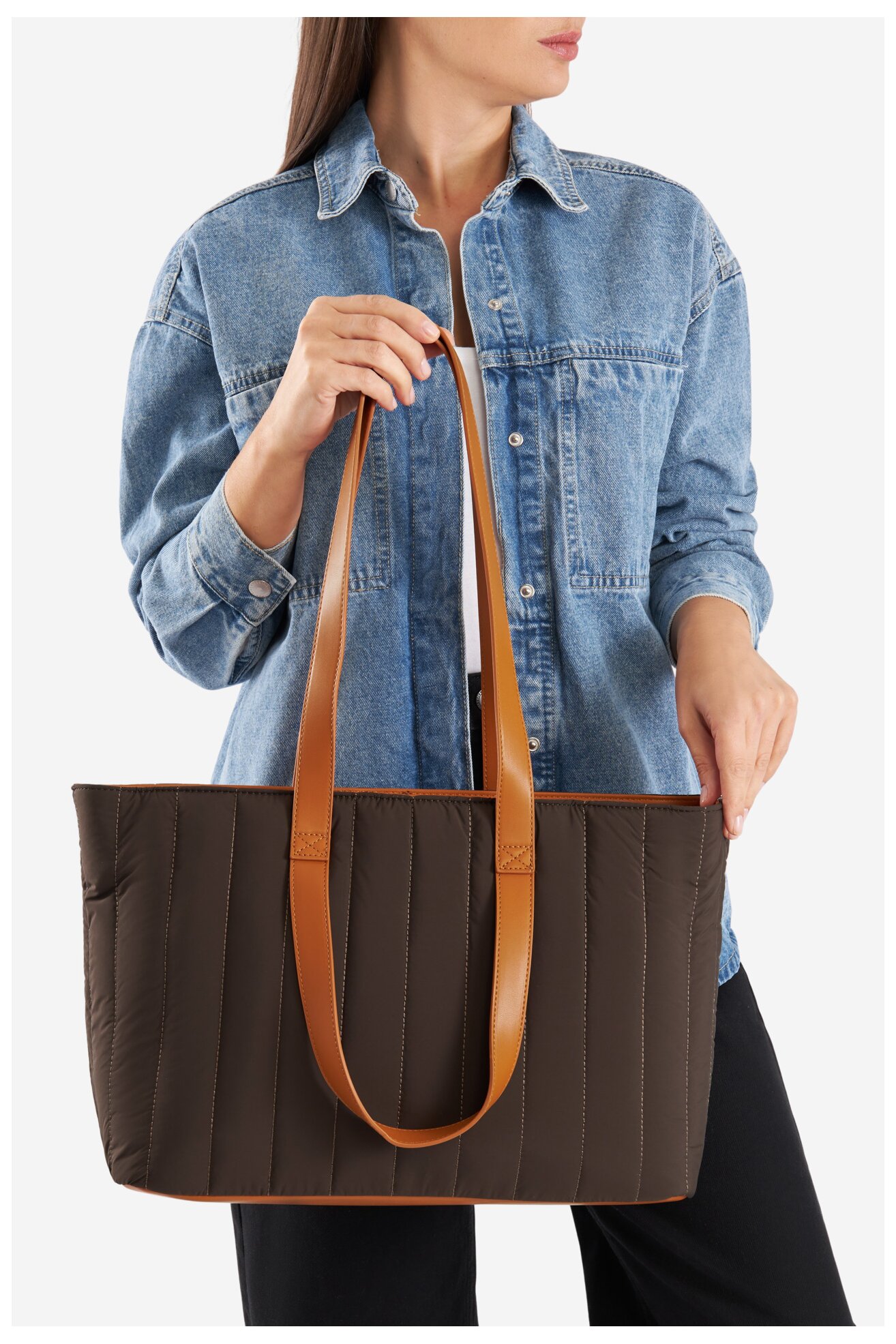 Дамска чанта Lasocki LSK-B-005-06 КАФЯВ