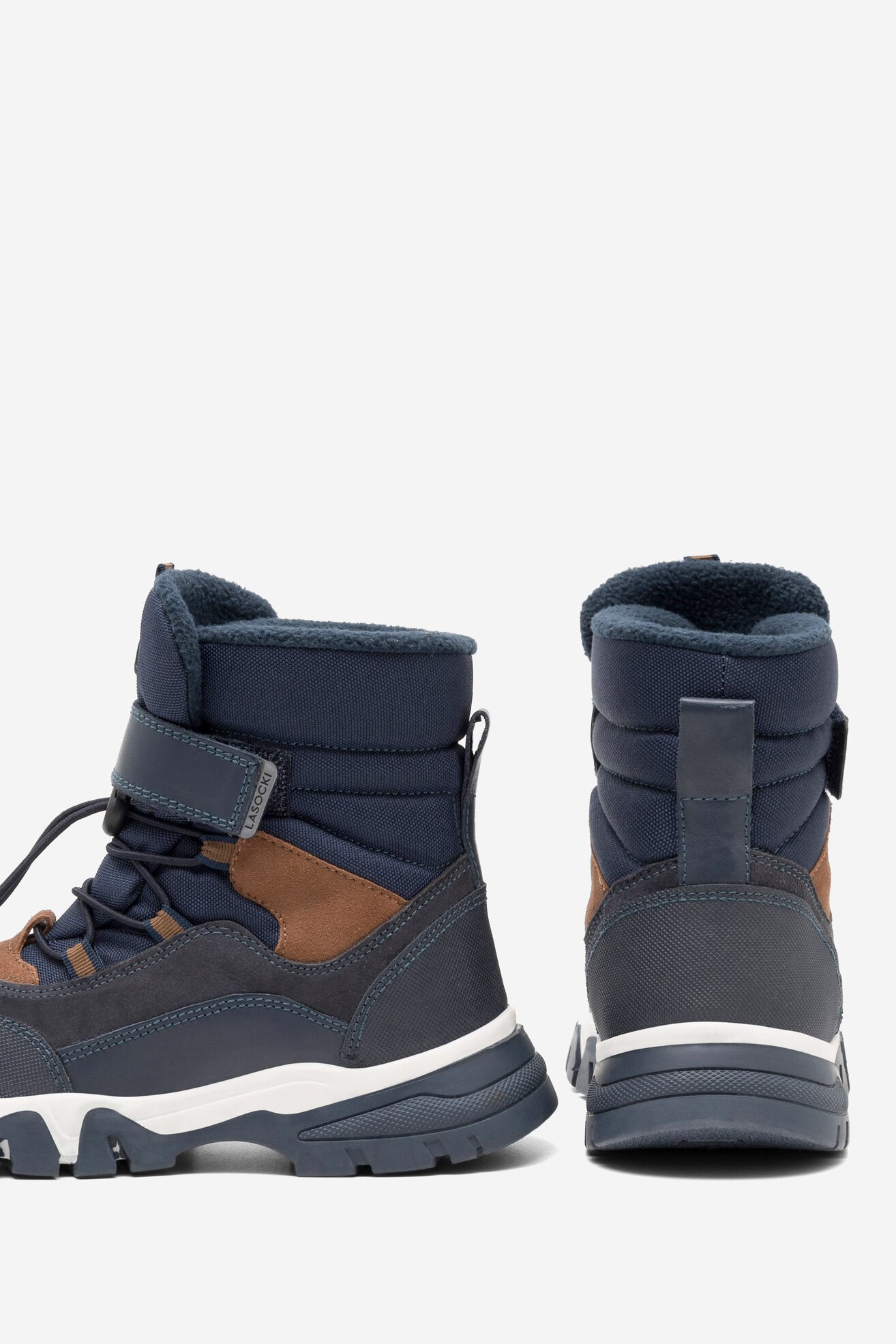Šněrovací vyšší obuv Lasocki Young CEO-CI12-8387-04(IV)CH TMAVĚ MODRÁ