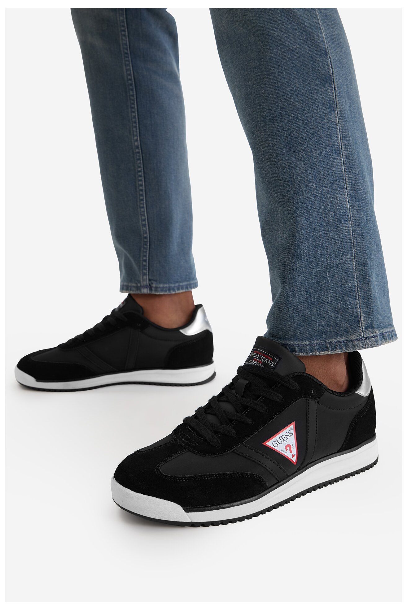 Сникърси GUESS JEANS CWBEO-DELAND-02 WE ЧЕРЕН