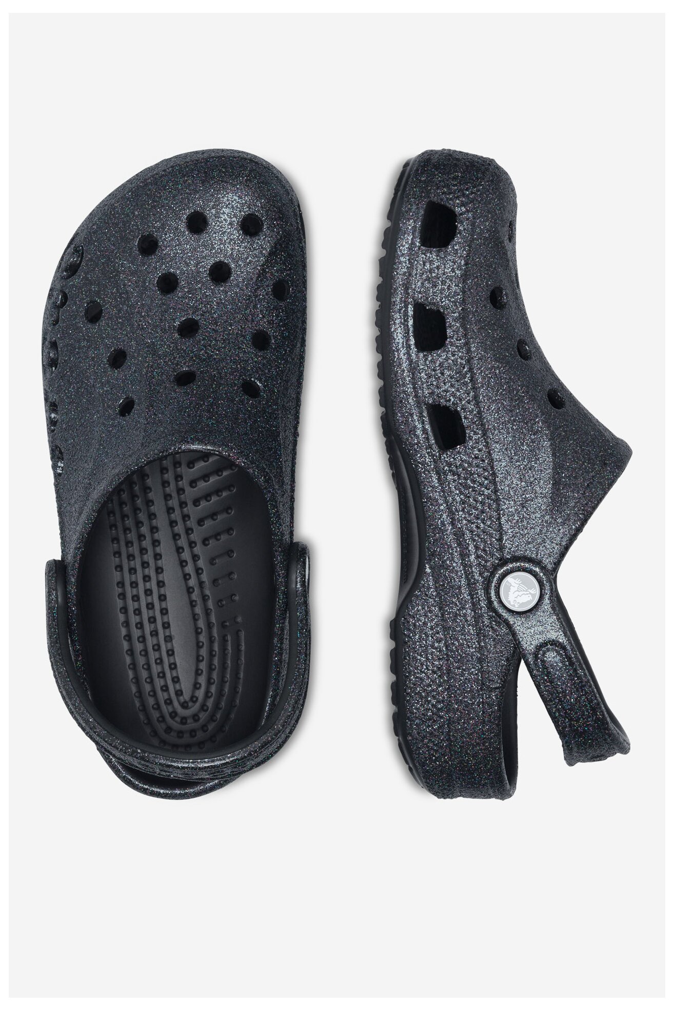 Шльопанець для басейну Crocs BAYA GLITTER CLOG 205925-001 ЧОРНИЙ