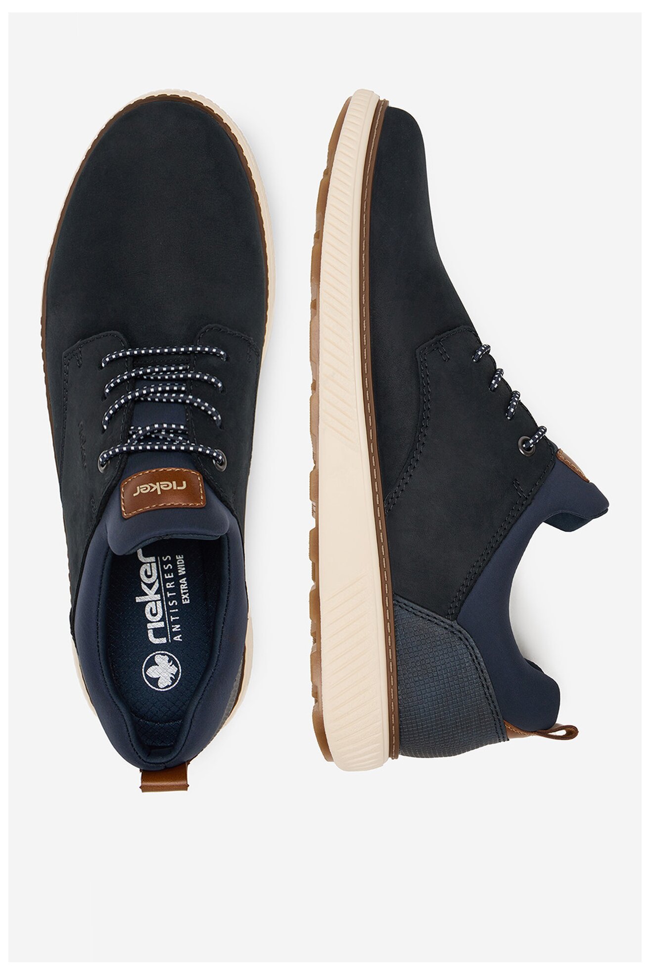 Polobotka Rieker B3360-14 BLANKYTNĚ MODRÁ