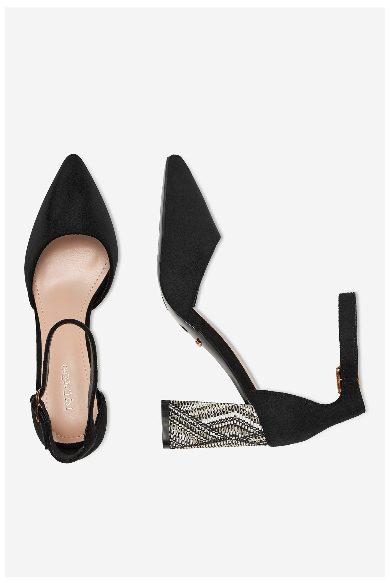 Lodičky DeeZee A1-0272H1 ČERNÁ