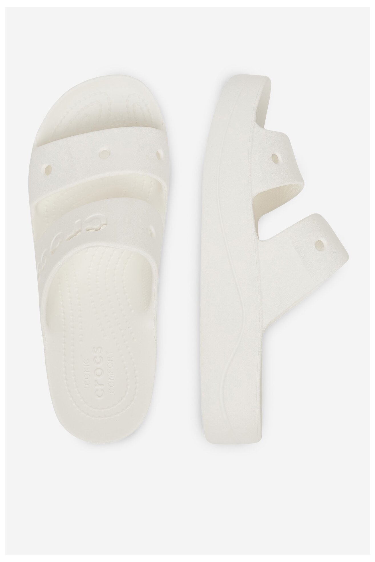 Uszodai papucs Crocs BAYA PLATFORM SANDAL 208188-100 FEHÉR